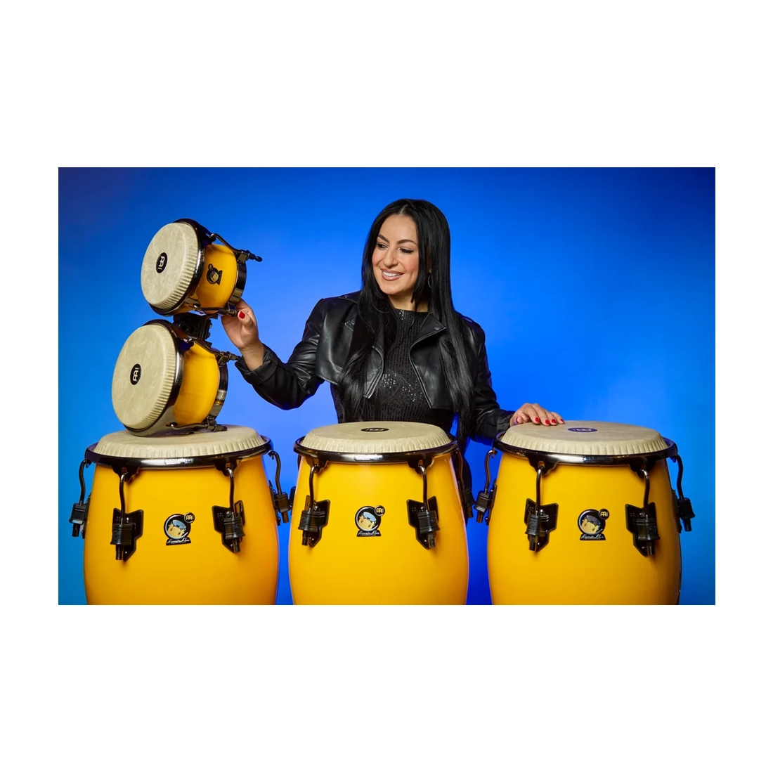 Alexandra Alban with her Meinl series collection