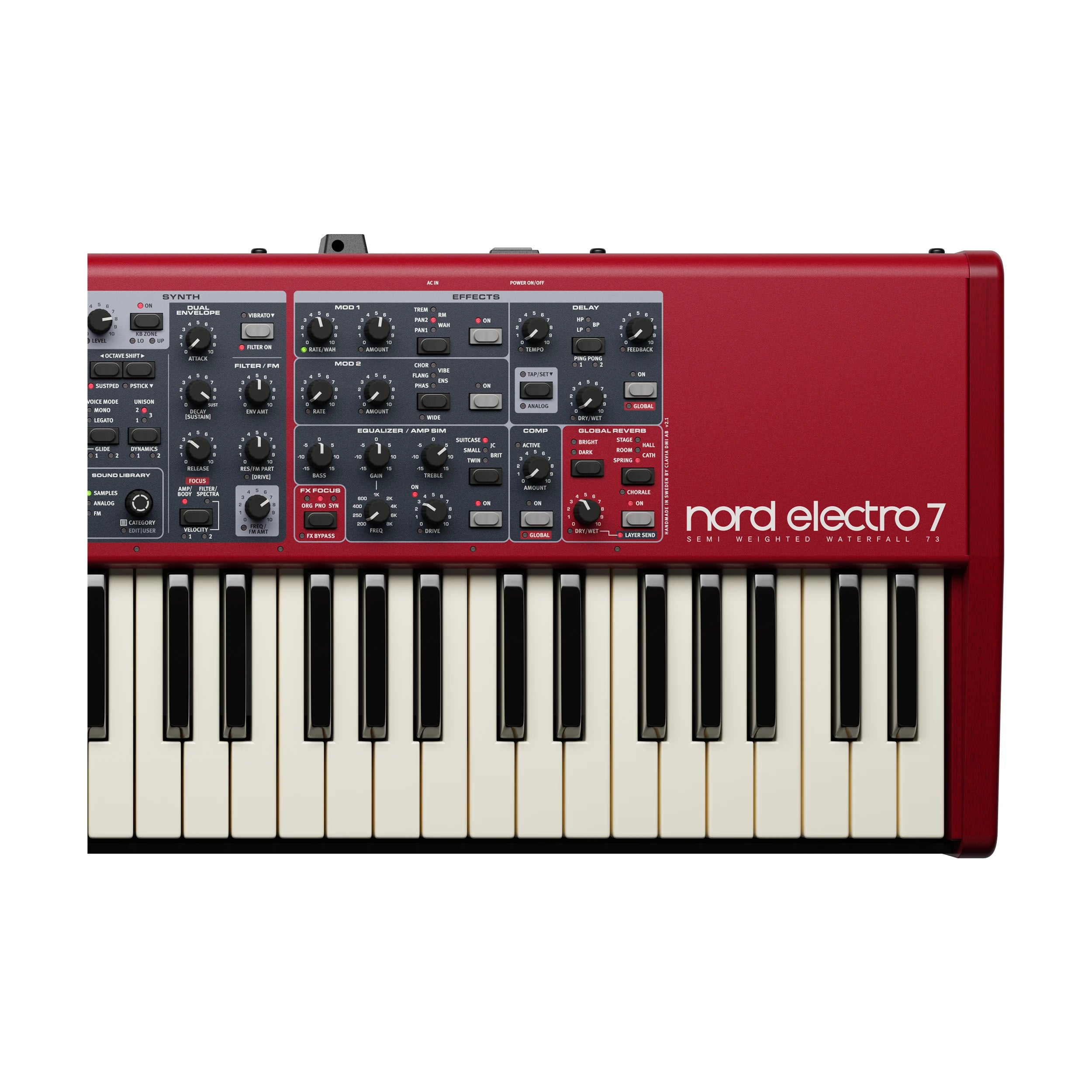 Nord Electro 7 Stage Piano 73 teclas Con Teclado Semipesado Tipo Cascada