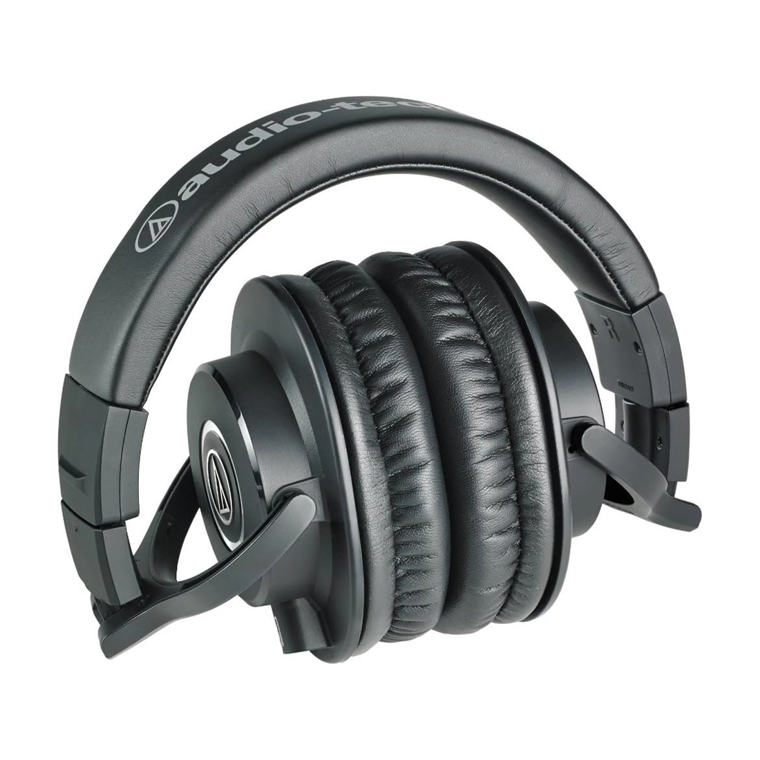 Folded view of Audio-Technica ATH-M40x Closed-Back Professional Studio Monitor Headphones Black