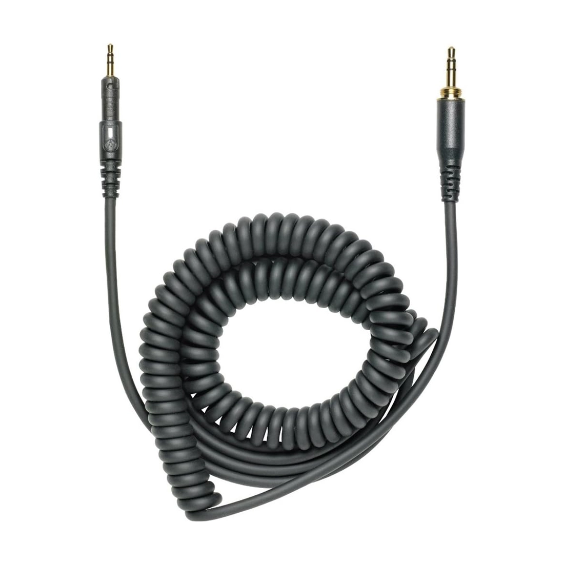 view of trs Coiled Cable
of Audio-Technica ATH-M40x Closed-Back Professional Studio Monitor Headphones Black