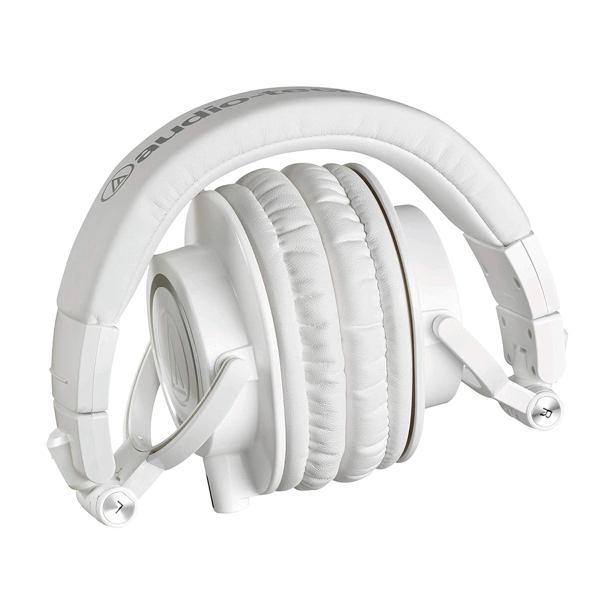 Audio-Technica ATH-M50x Monitor Headphones - White, front side view
