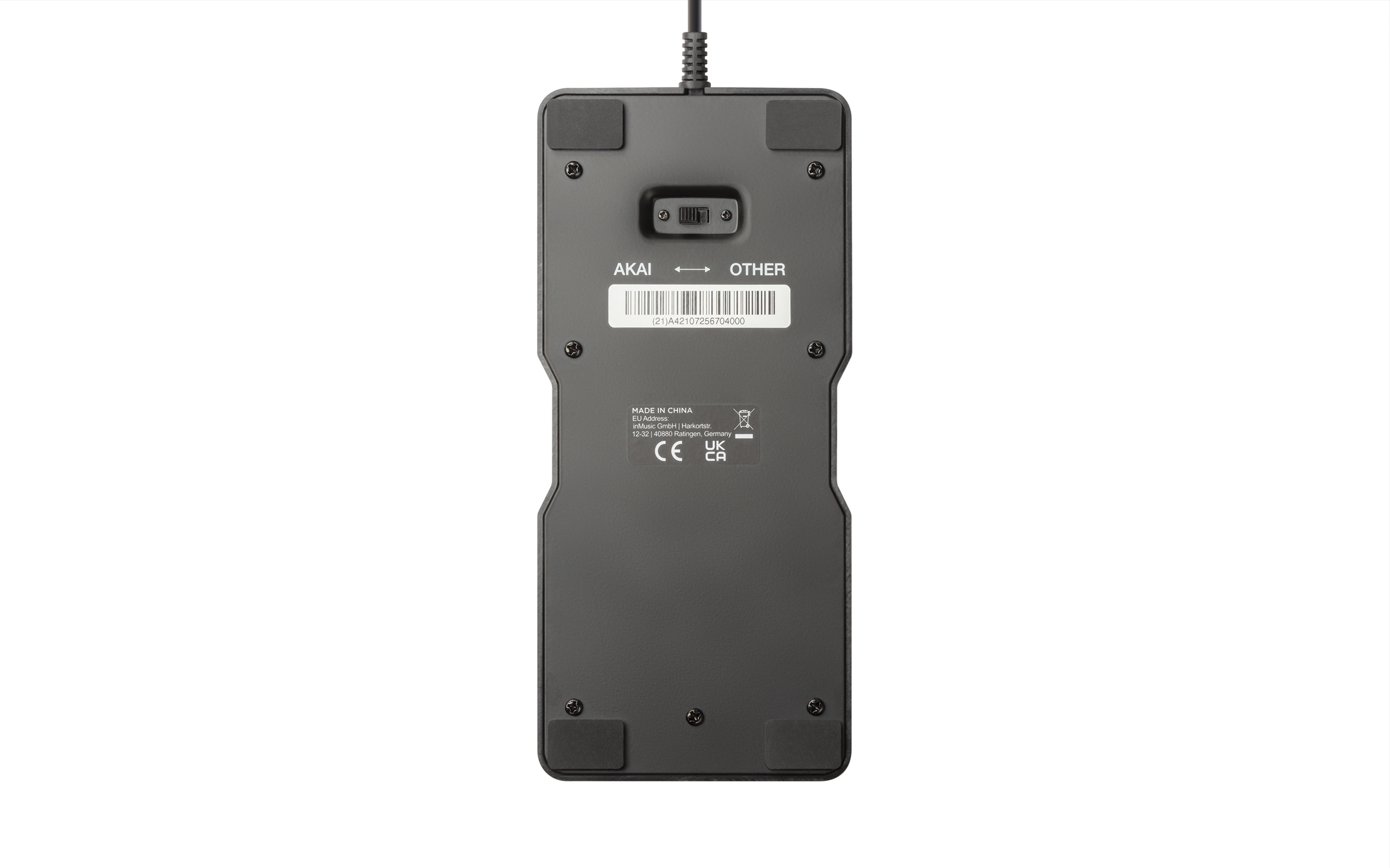 Pedal de Expresión Akai Professional para Teclados, Sintetizadores y Controladores Midi