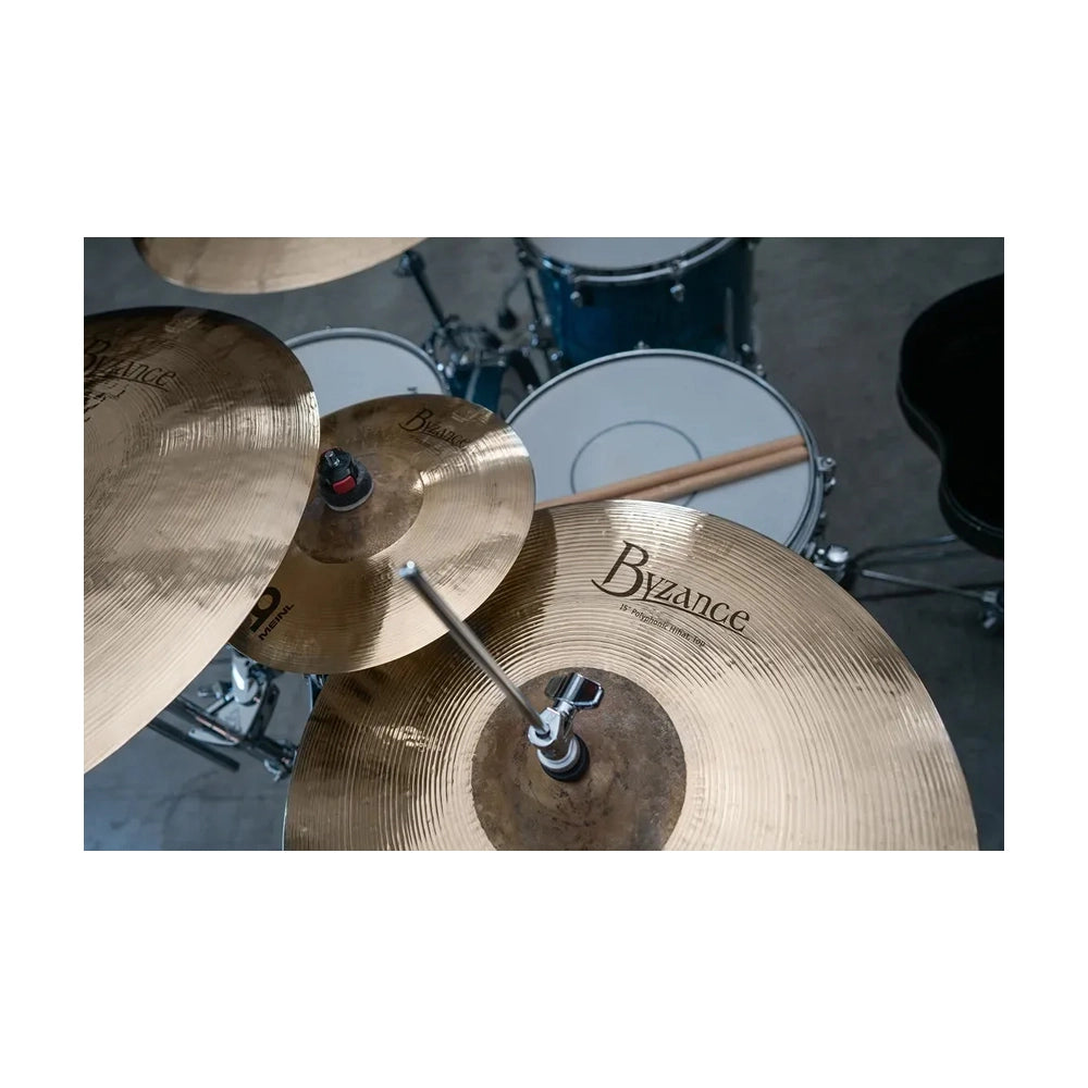 Meinl Cymbals B15POH-B Byzance Brilliant Polyphonics Hi-Hats - 15"