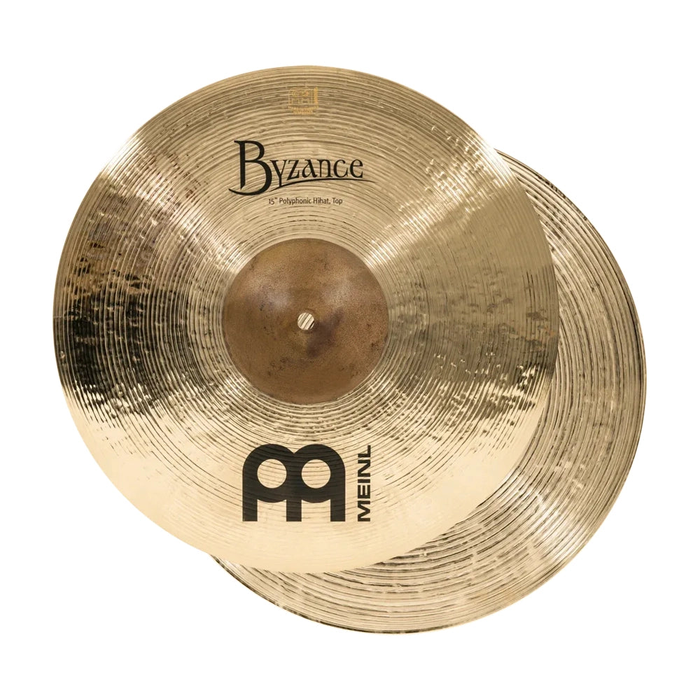 Meinl Cymbals B15POH-B Byzance Brilliant Polyphonics Hi-Hats - 15"