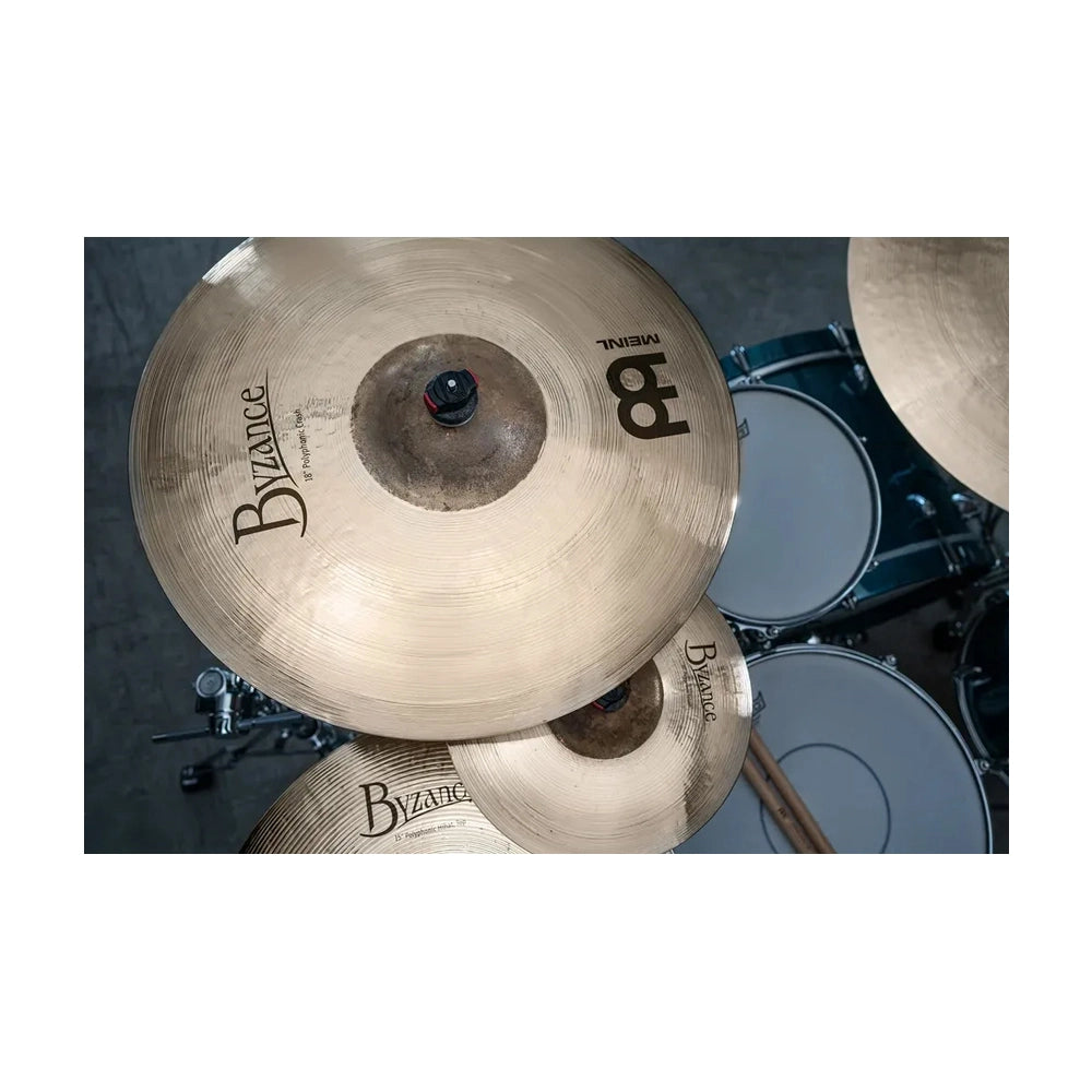 Meinl Cymbals B18POC-B Byzance Brillilant Polyphonic Crash Cymbal 18"