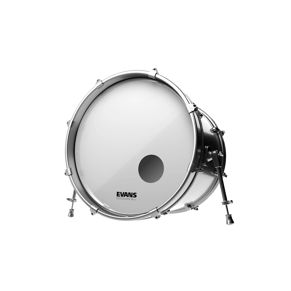Evans EQ3 22" Smooth White Bass Resonant Head
