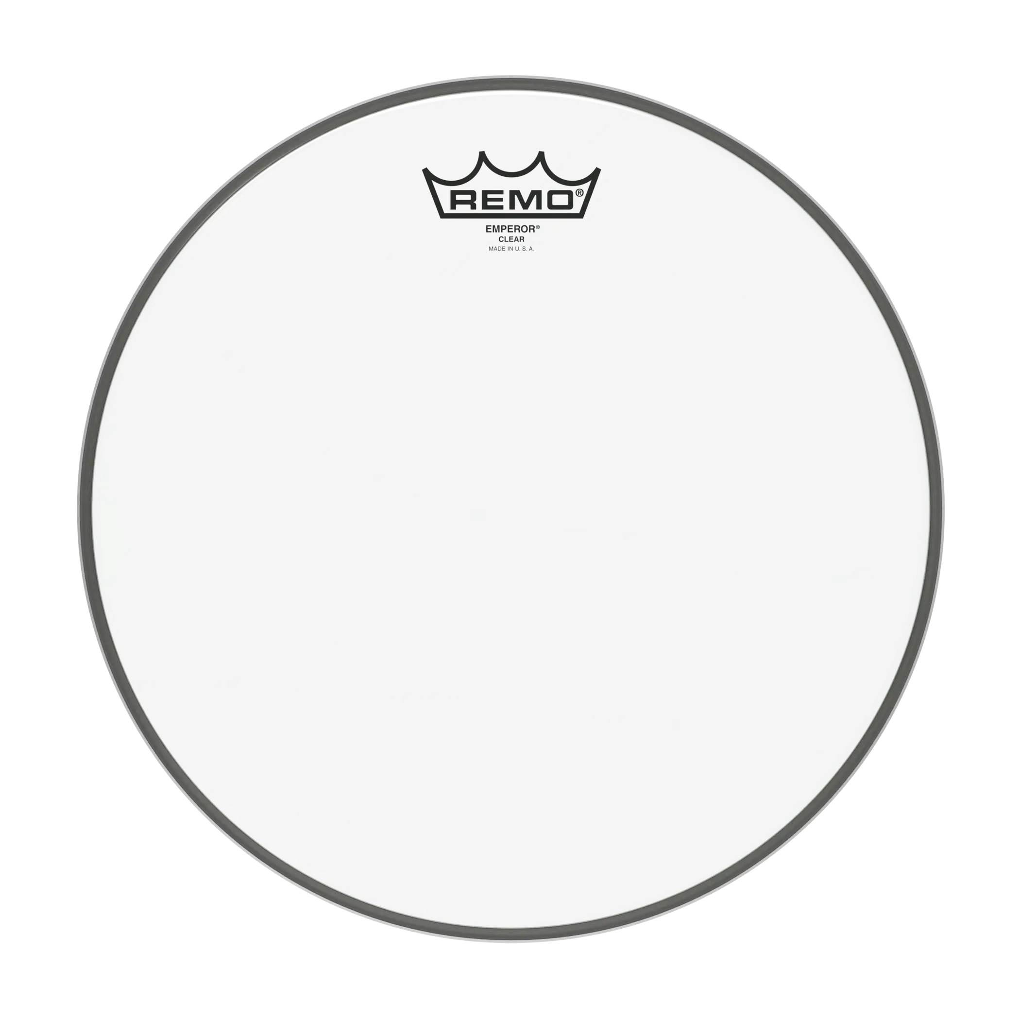 Front view of Remo 12" Clear Emperor Drumhead