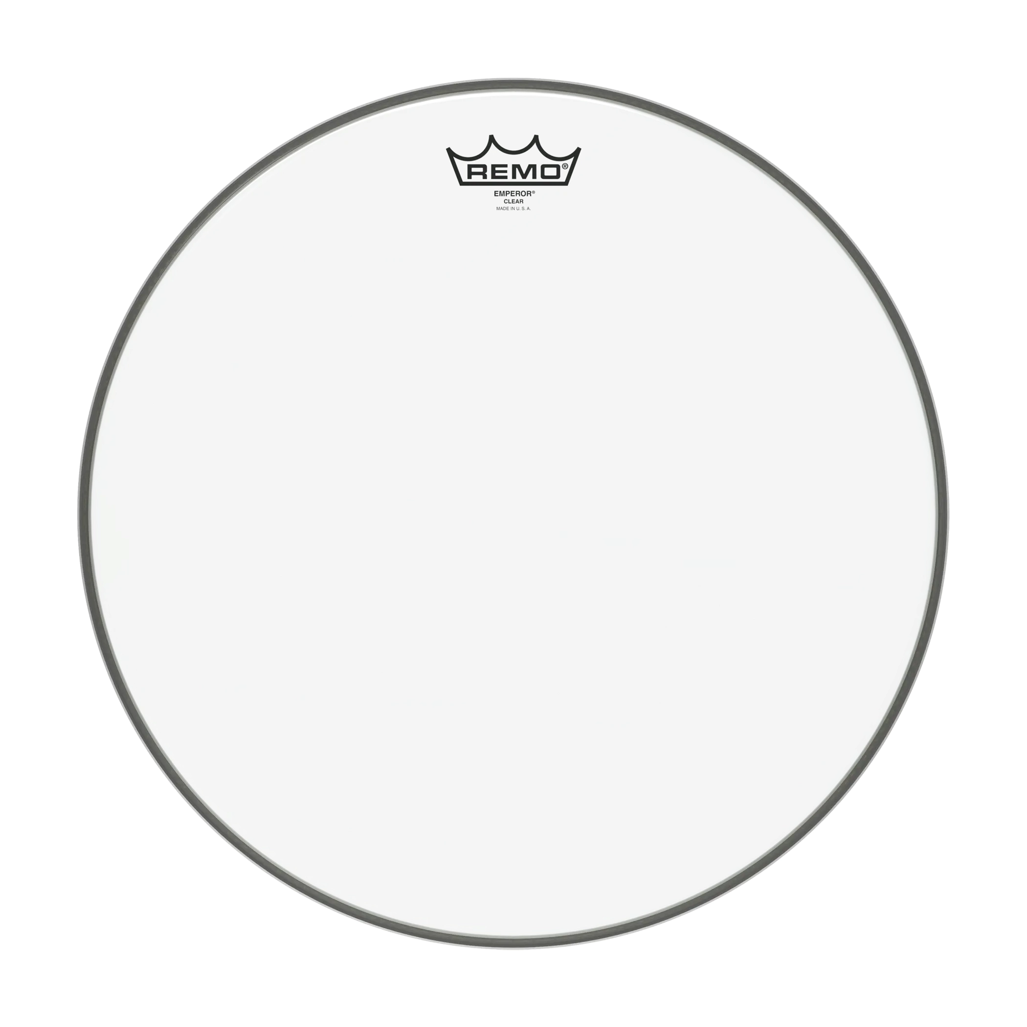 Front view of Remo 16" Clear Emperor Drumhead