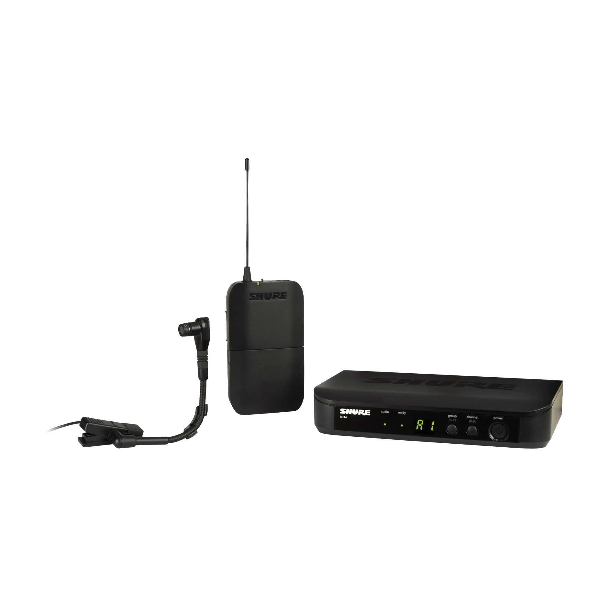 Shure BLX14/B98 Wireless Instrument System with Beta 98H/C Clip-on Gooseneck Microphone - H10 Band