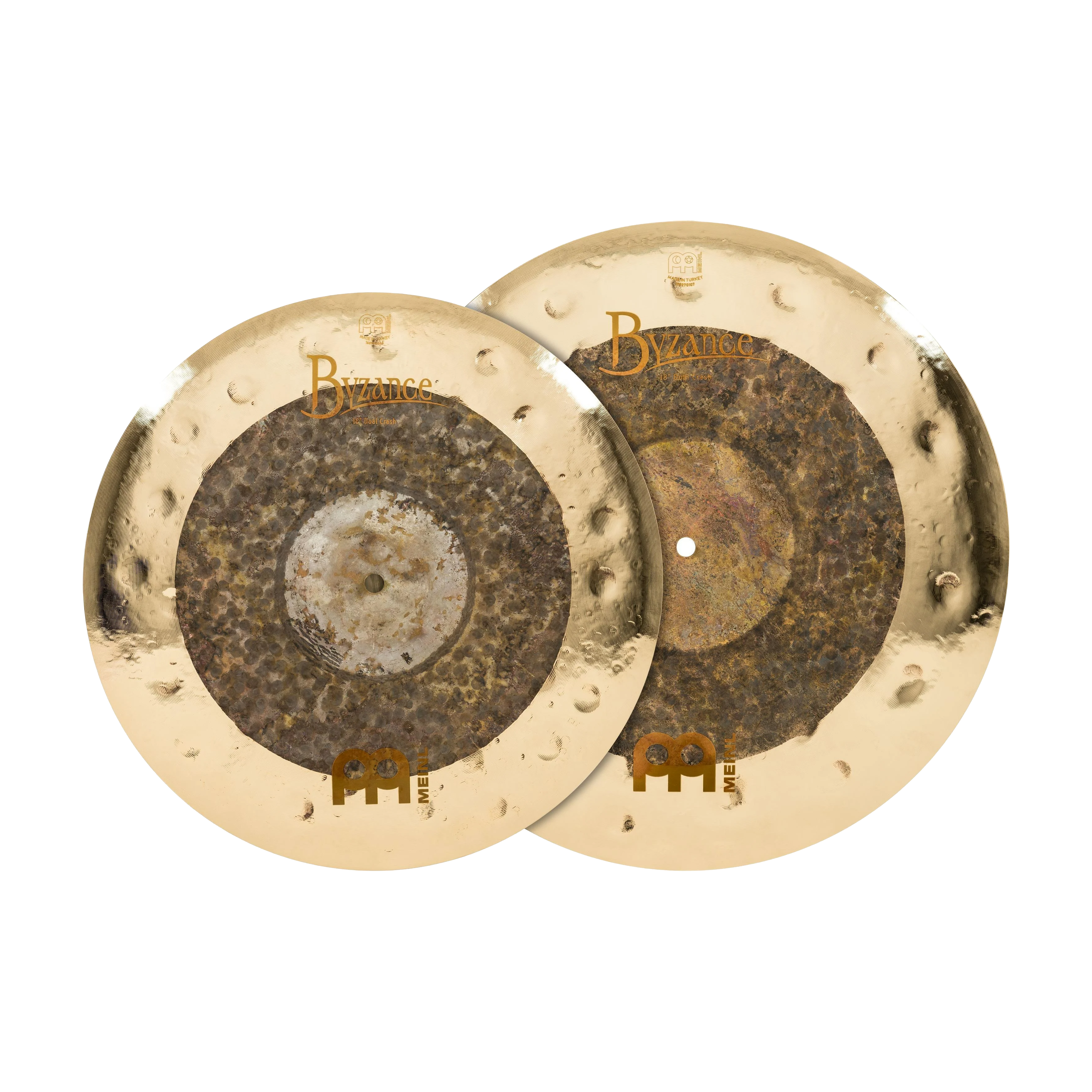 Meinl Cymbals Byzance Matched Crash Pack - 16" & 18" Dual - Raw/Brilliant
