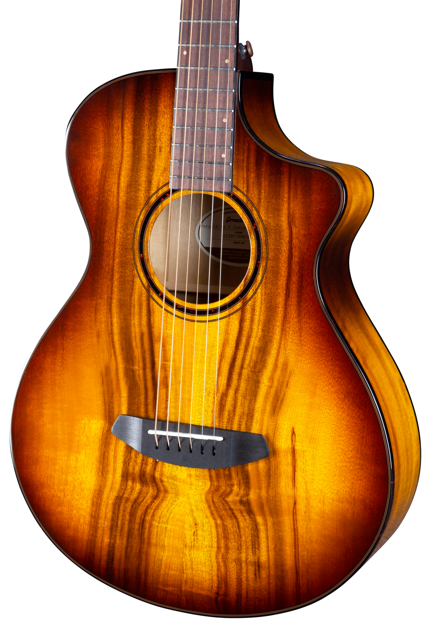 Breedlove Eco Pursuit Exotic S Concertina Ce Acoustic-Electric Guitar - Tiger's Eye