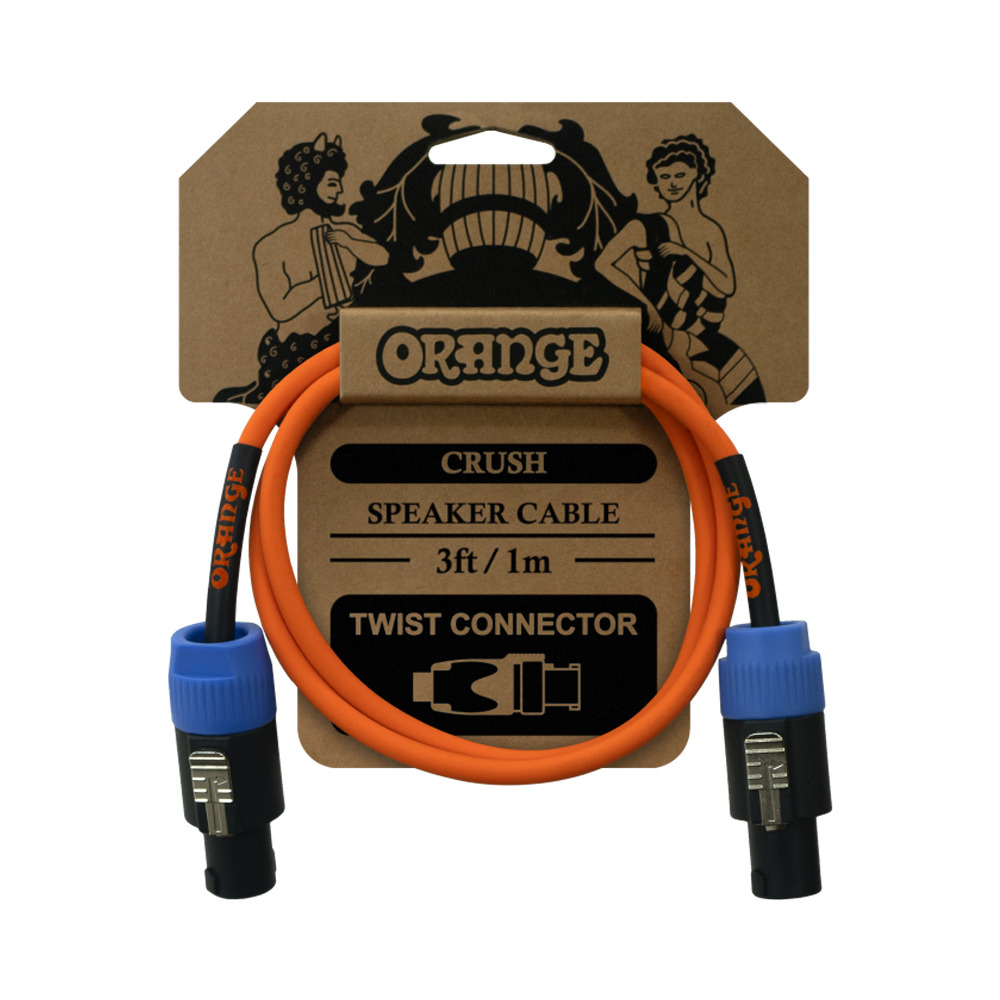 Orange Crush 3' Speaker Cable with Speakon Connectors