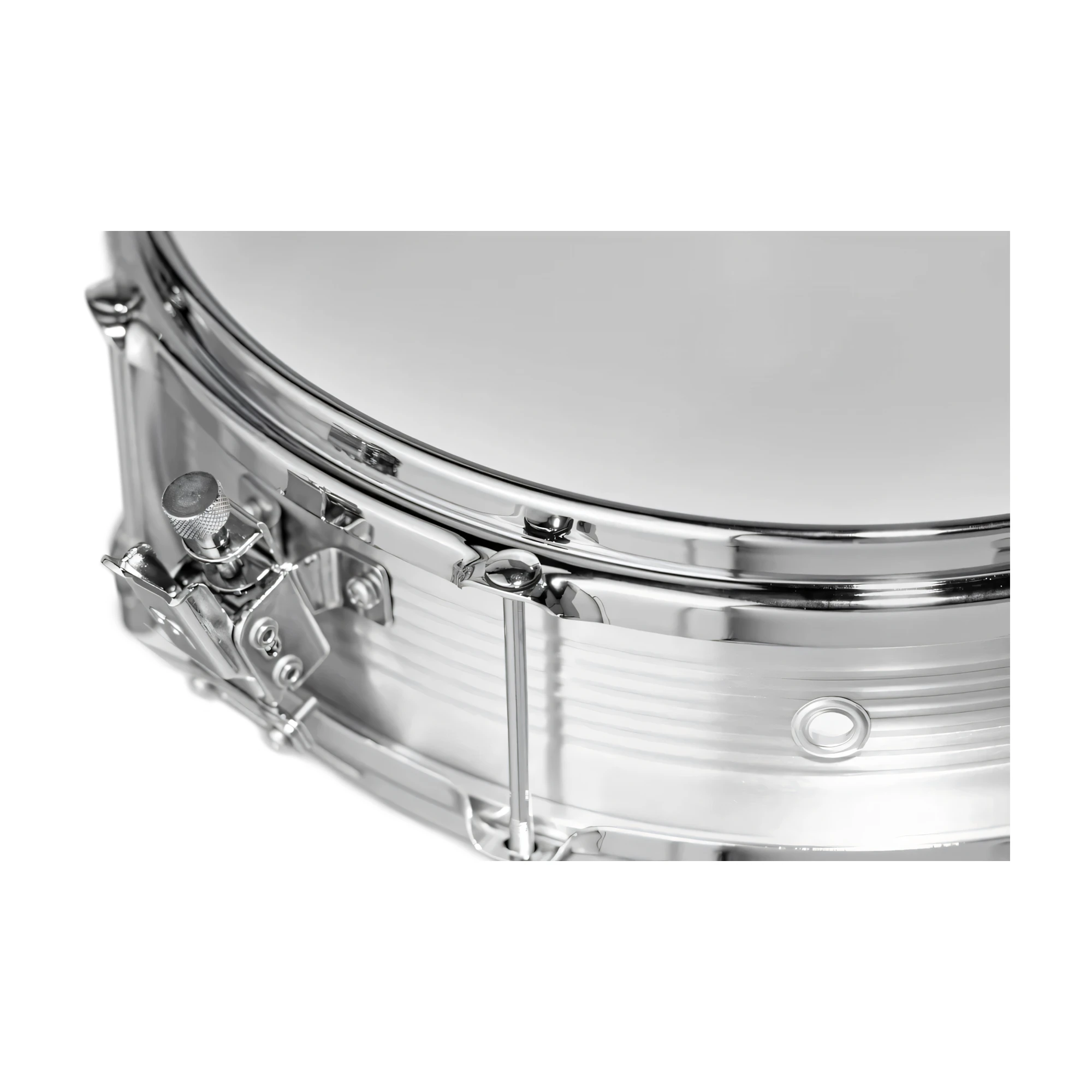 Close up view of Meinl CA14 Aluminum Series Caixa - 14"