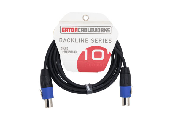 Gator Cableworks Backline Series Speaker Cable Twist Lock - 10'