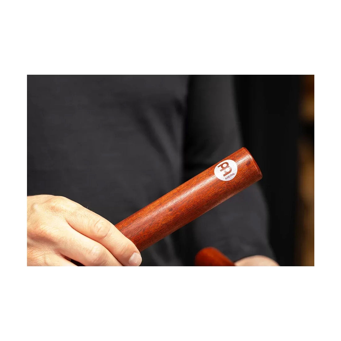 Meinl Percussion CL4IW Traditional Solid 8" Wood Claves - Indian Walnut