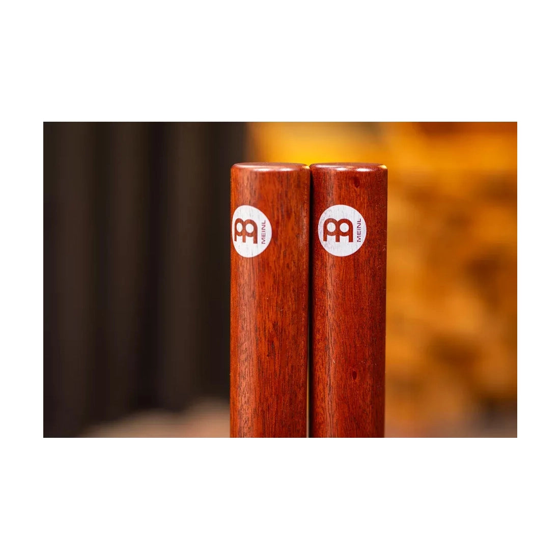 Meinl Percussion CL4IW Traditional Solid 8" Wood Claves - Indian Walnut
