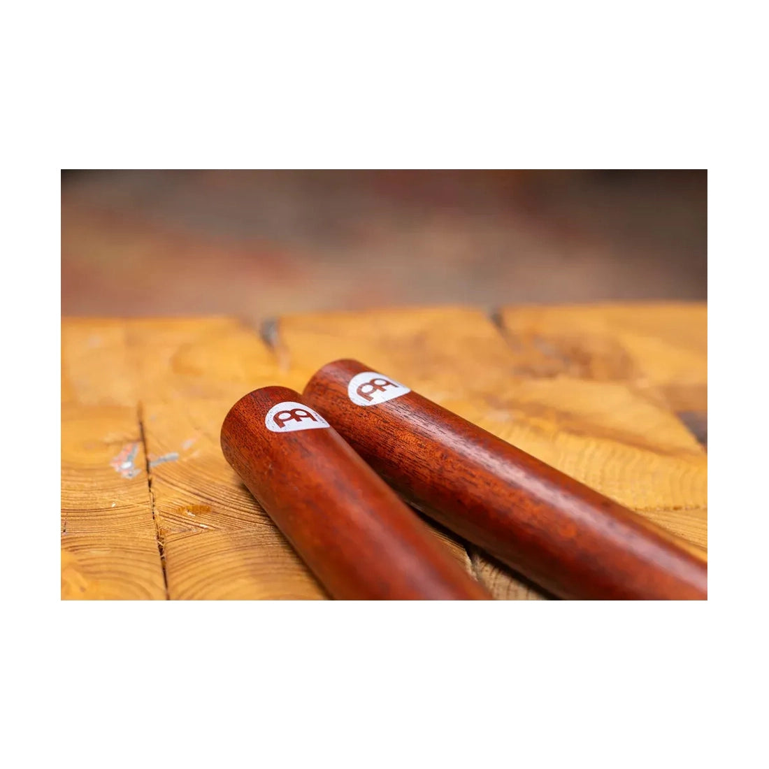 Meinl Percussion CL4IW Traditional Solid 8" Wood Claves - Indian Walnut