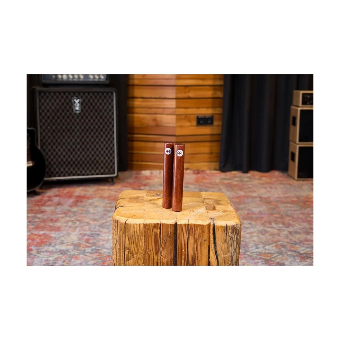 Meinl Percussion CL4IW Traditional Solid 8" Wood Claves - Indian Walnut