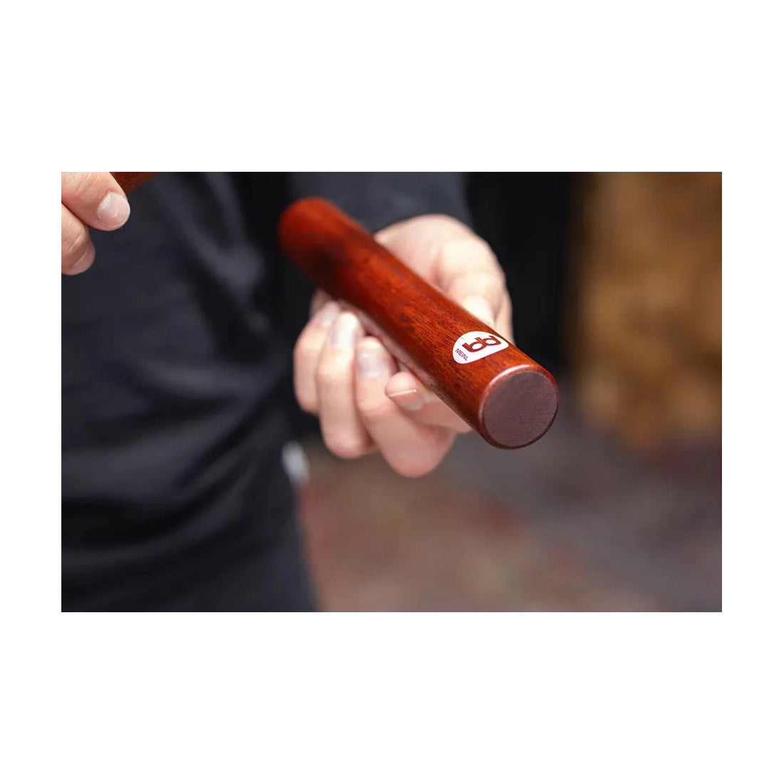 Meinl Percussion CL4IW Traditional Solid 8" Wood Claves - Indian Walnut