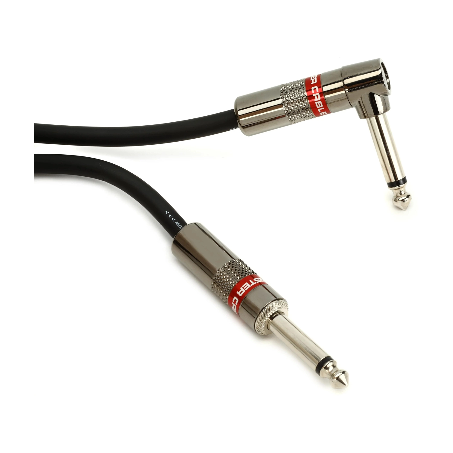 Monster Prolink Classic 1/4" TS Male-1/4" TSA Male Straight To Right Angle Instrument Cable - 12'