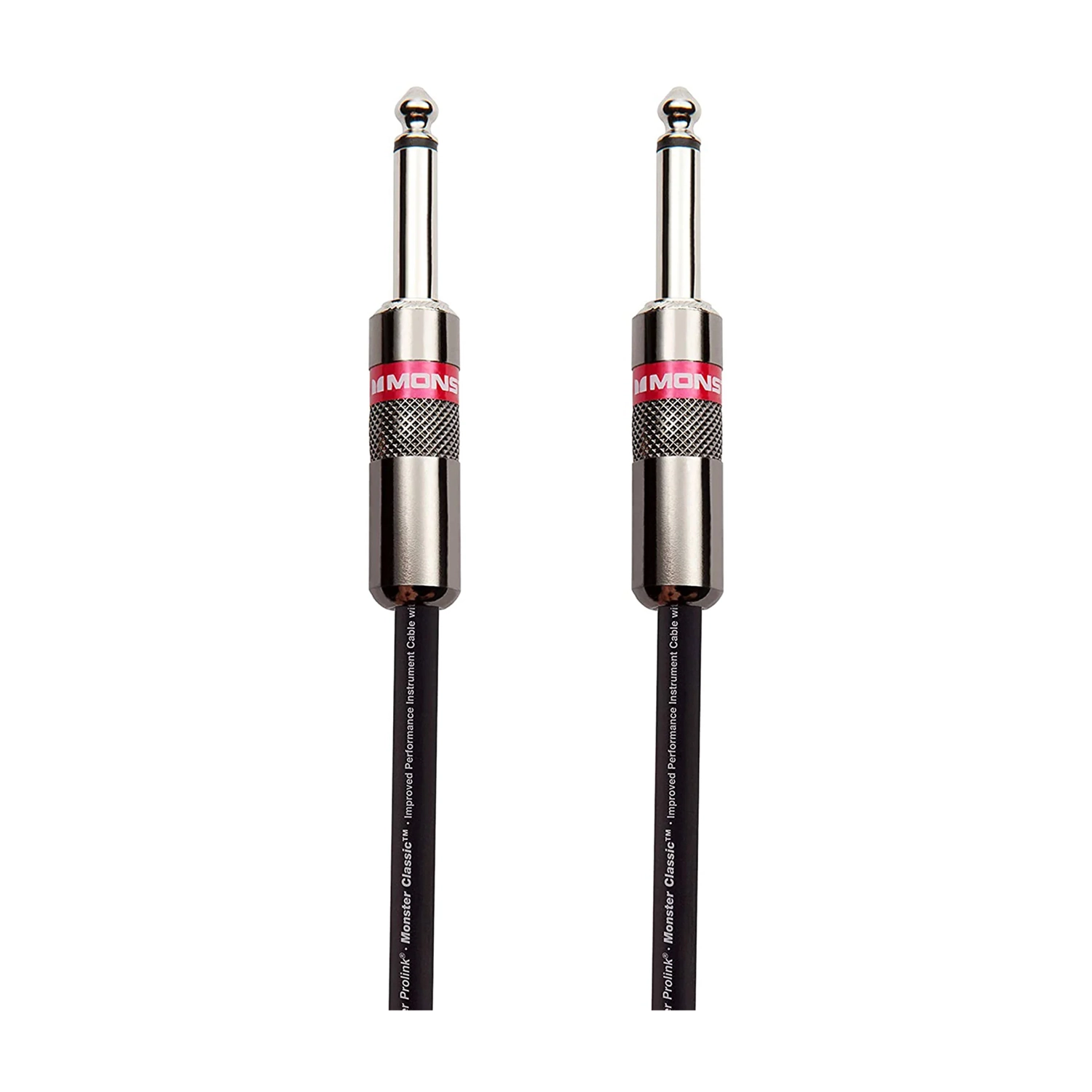 Monster Prolink Classic 1/4" TS Male-1/4 Straight To Straight Instrument Cable - 12'