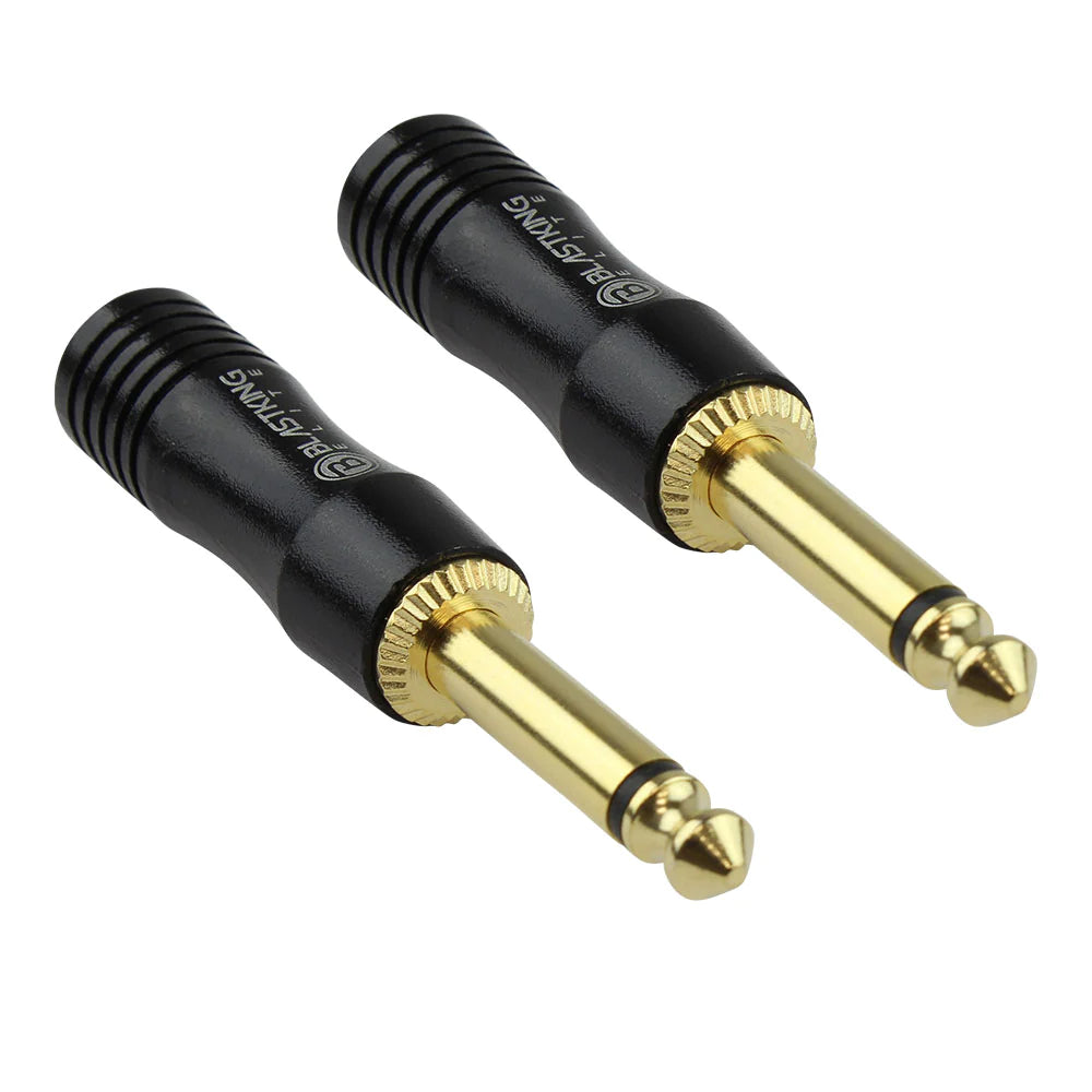 Conector Mono Macho de 1/4 de pulgada Blastking CN20 Baquelita Dorada / Par