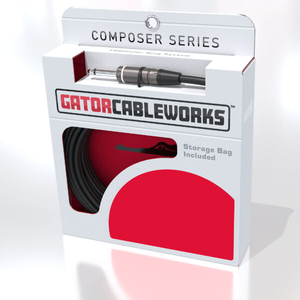 Gator Cableworks Composer Series Right Angle Instrument Cable  - 20'