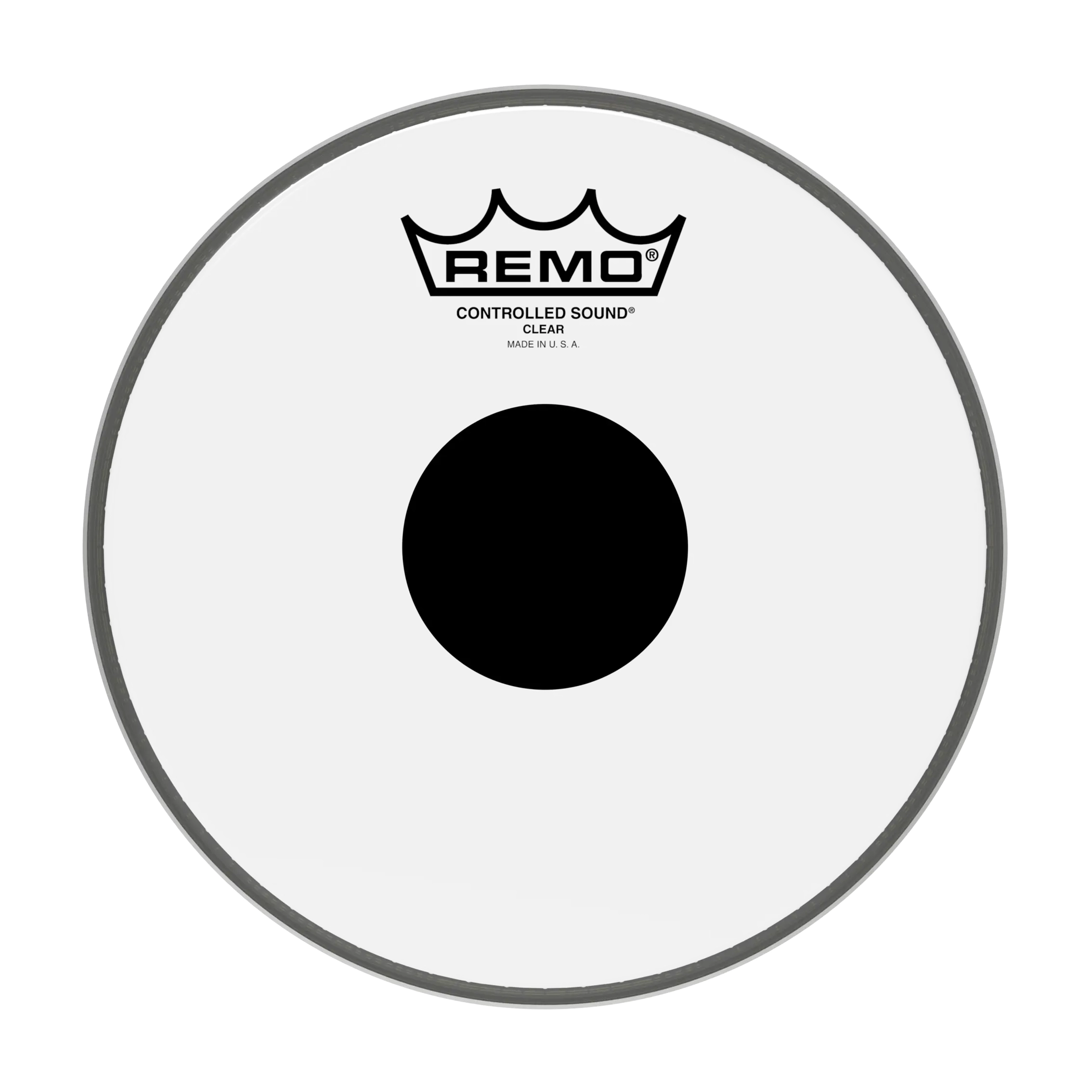 Remo 8" Controlled Sound Clear Black Dot Drumhead