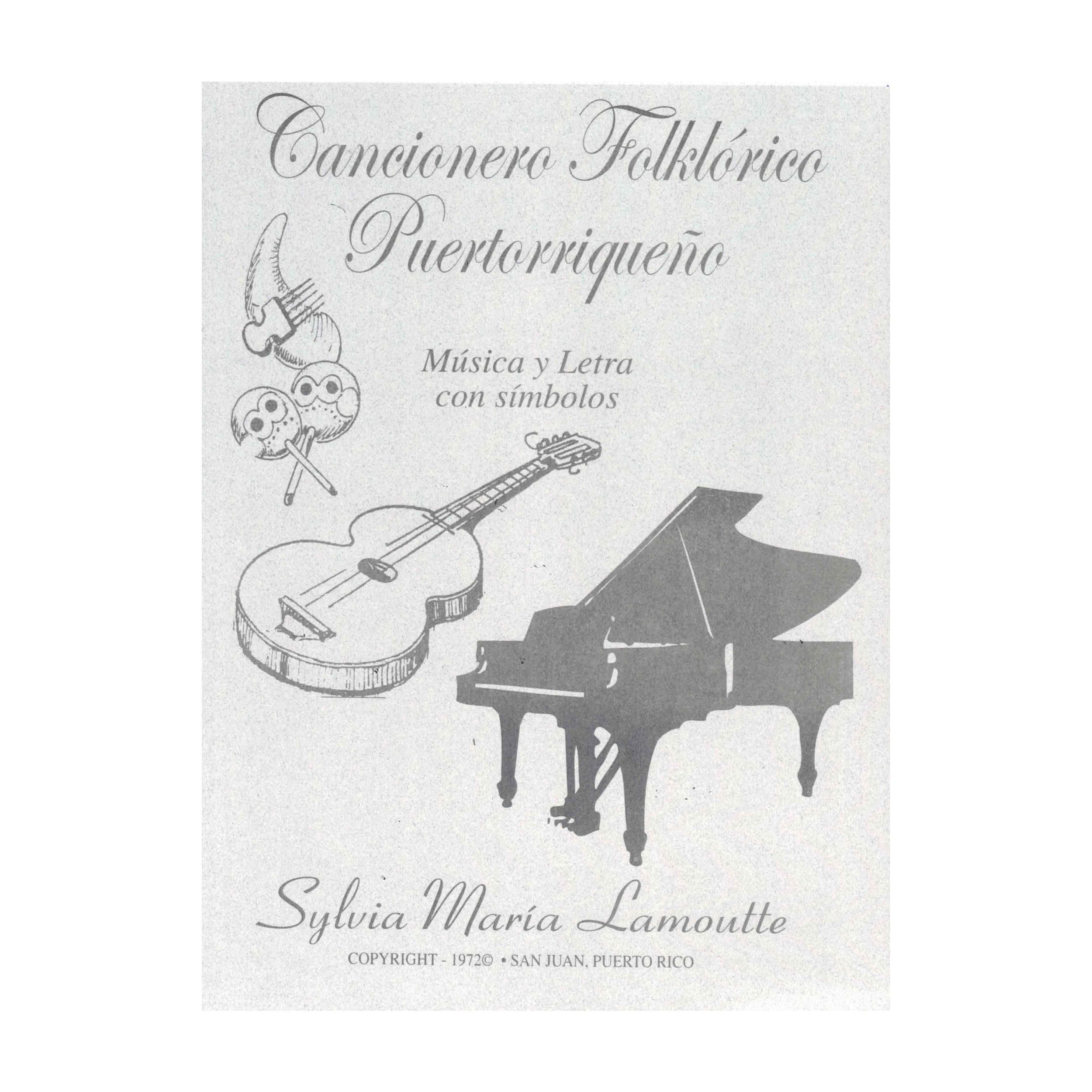 Libro Cancionero Folklórico Puertorriqueño