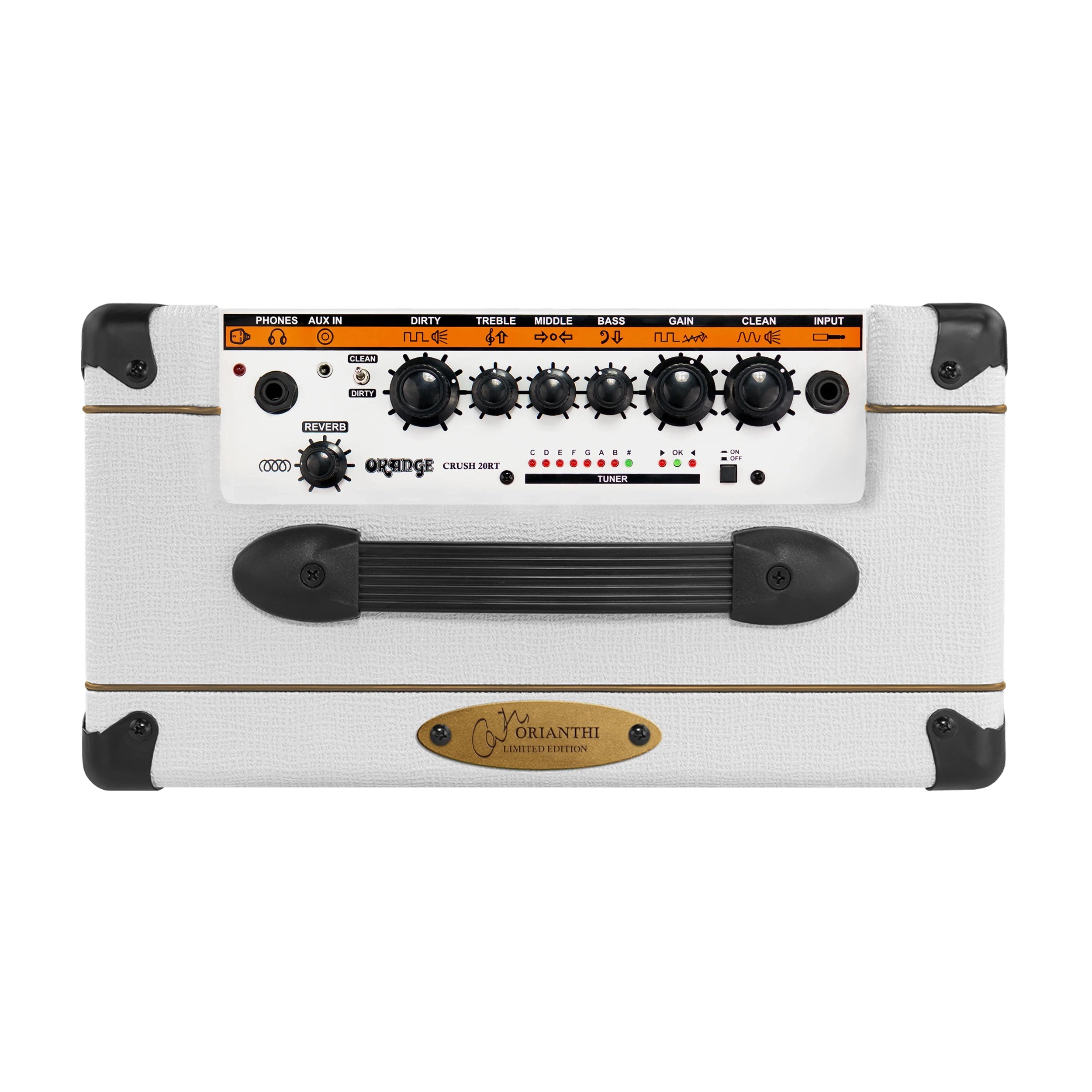 Orange Crush 20RT 20 W, 2 canales, amplificador combo para guitarra 1 x 8" - Blanco Orianthi
