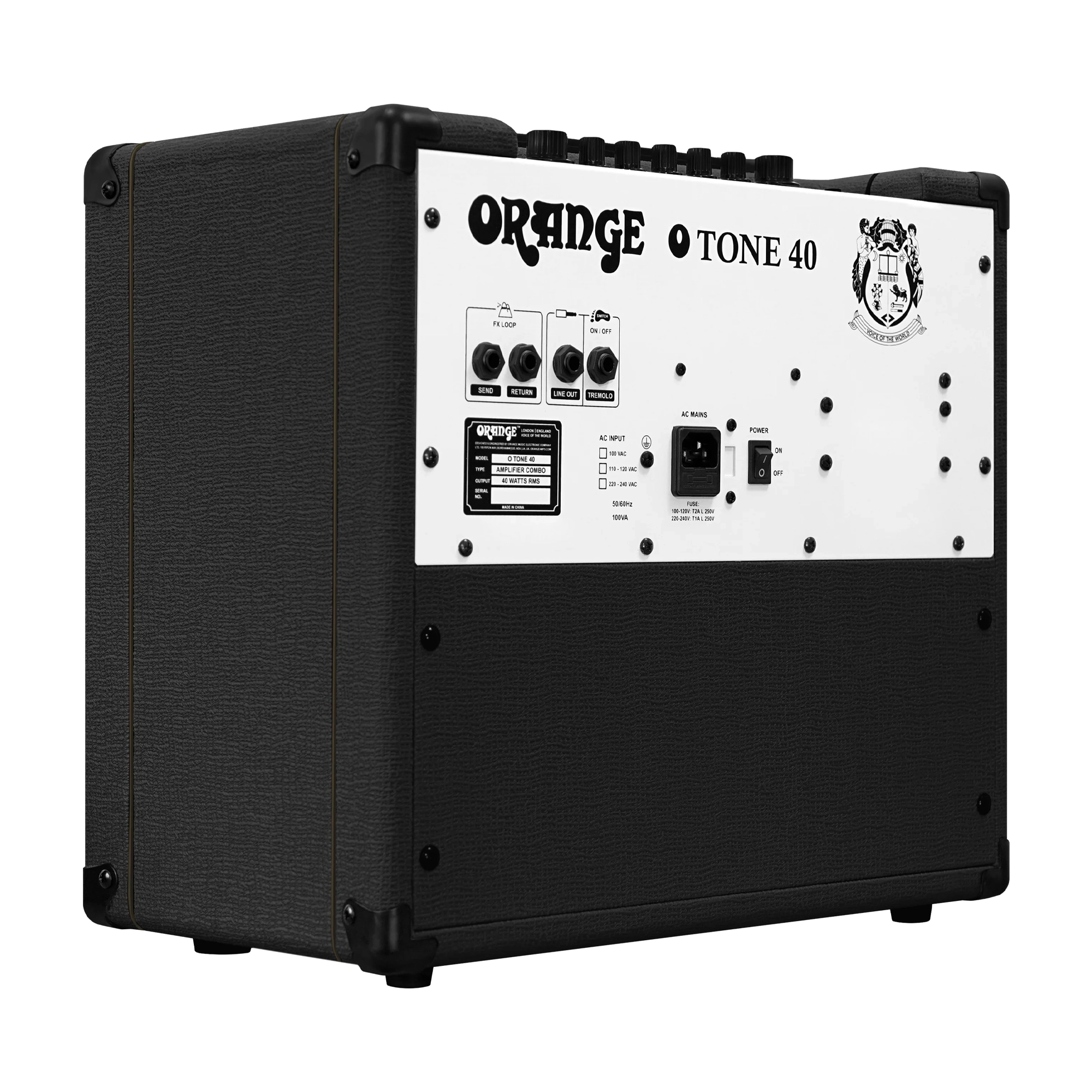 Orange O Tone 40 40W, 1-Channel, 1 X 12" Solid-State Guitar Combo Amp - Black