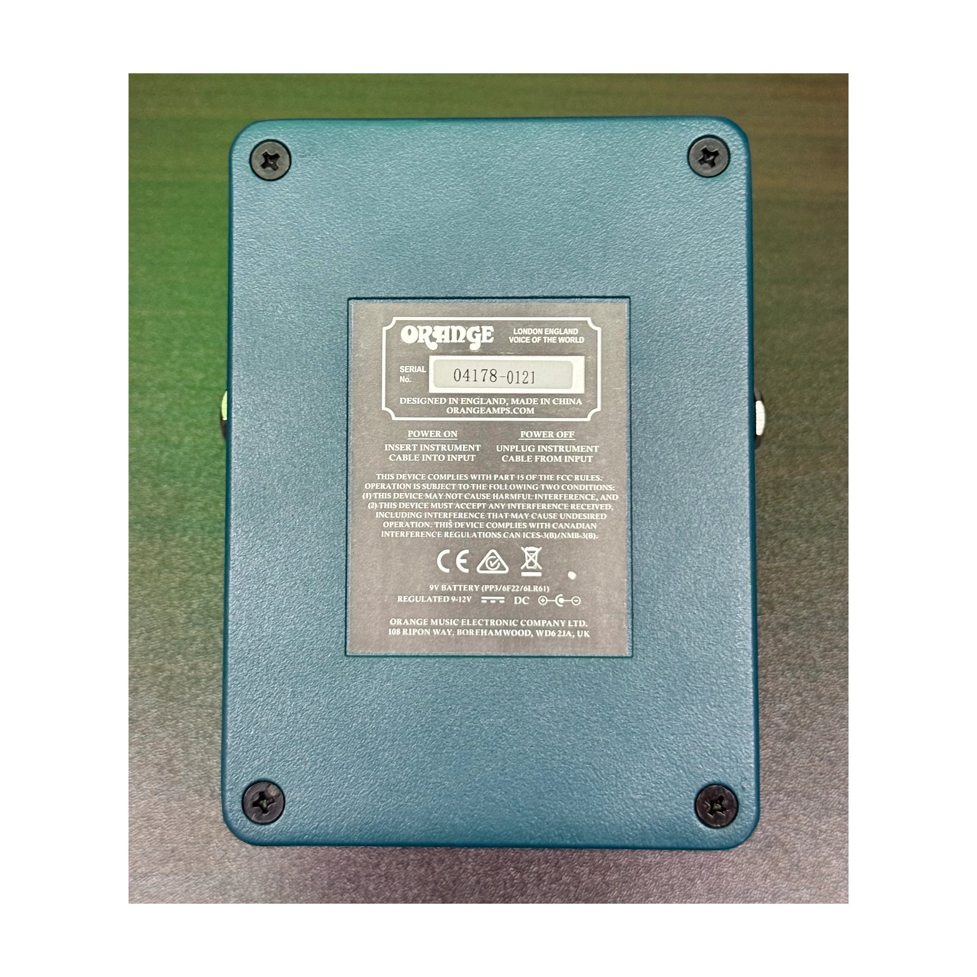 Orange Amplifiers Fur Coat Fuzz/Octave Effects Pedal - B-Stock