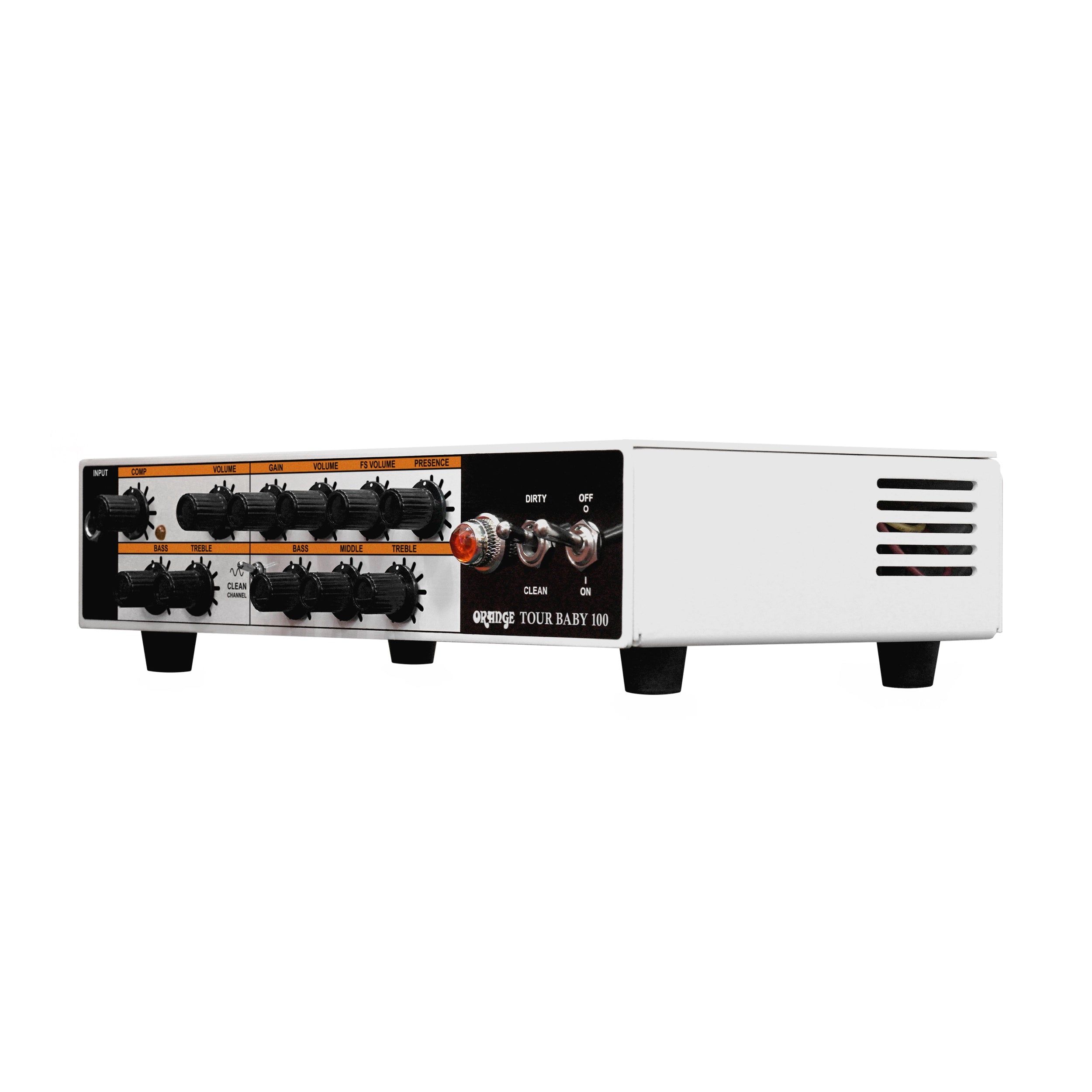 Orange Tour Baby 100W, 2-Channel Solid-State Guitar Amp Head - White