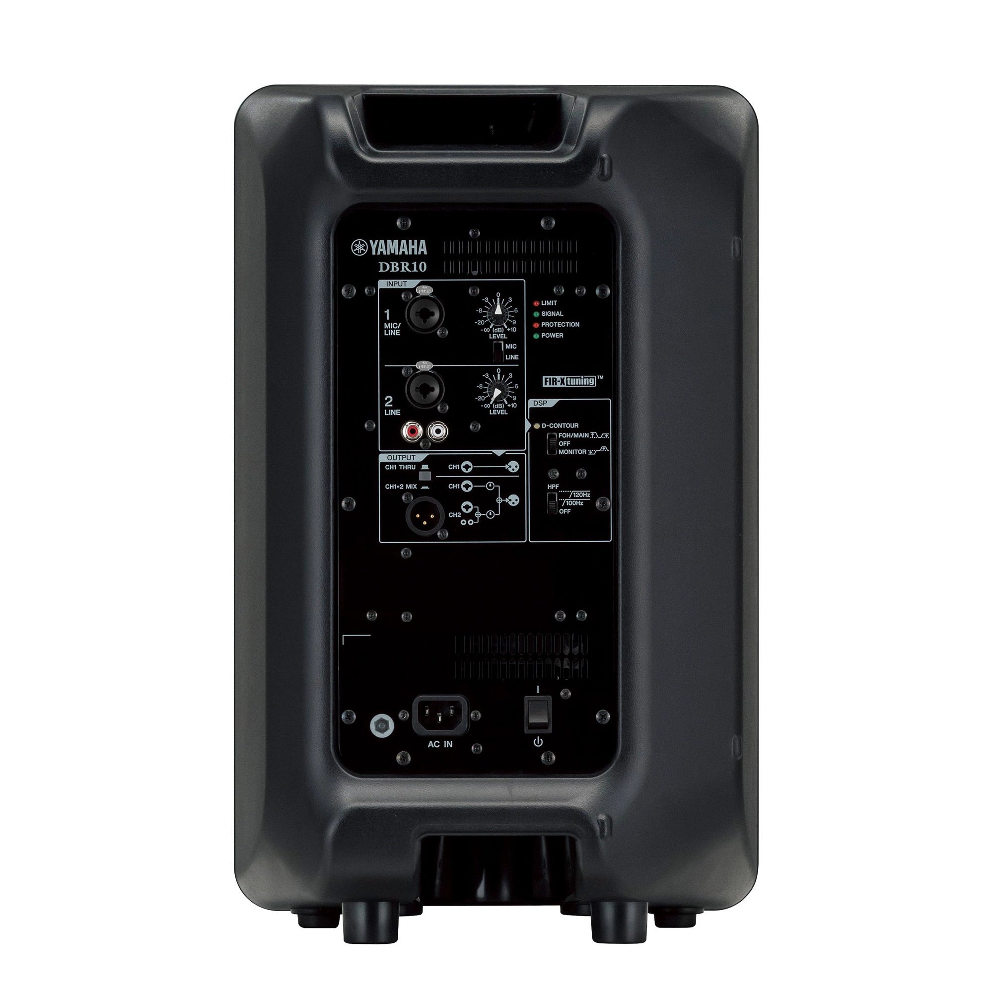 Back view of Yamaha DBR10 Active 10" Speaker 700W