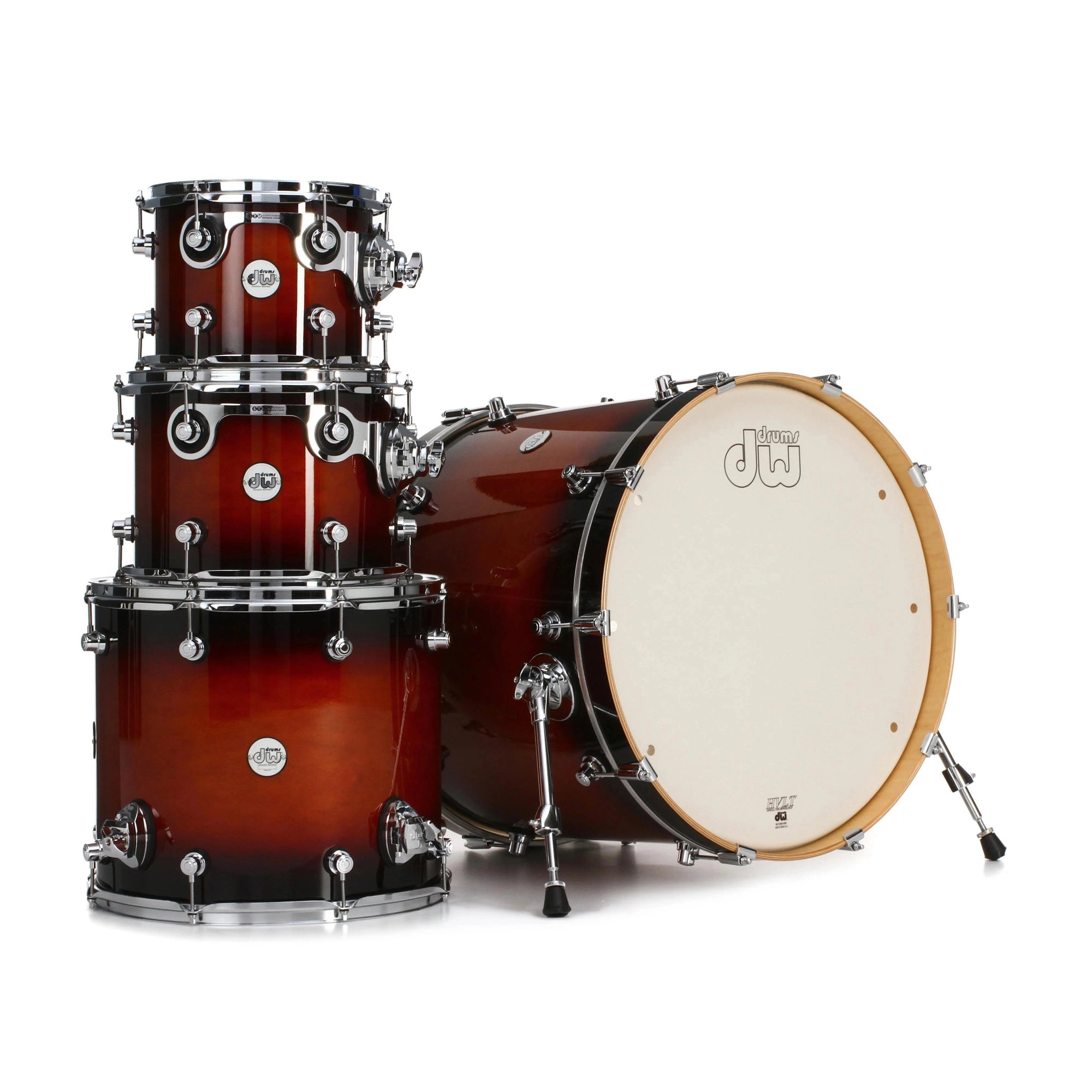 DW Design Series 4-Piece Shell Pack - Tobacco Burst