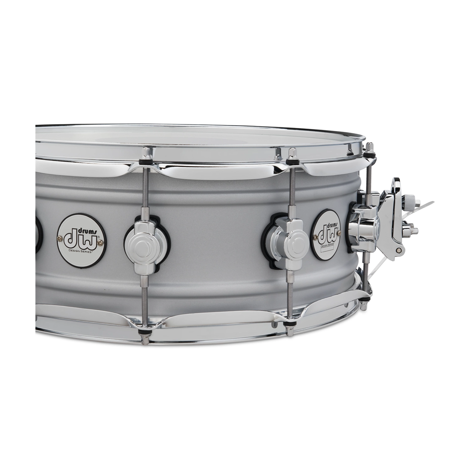 DW Design Series 5.5" X 14" Aluminium Snare Drum - Matte Aluminum