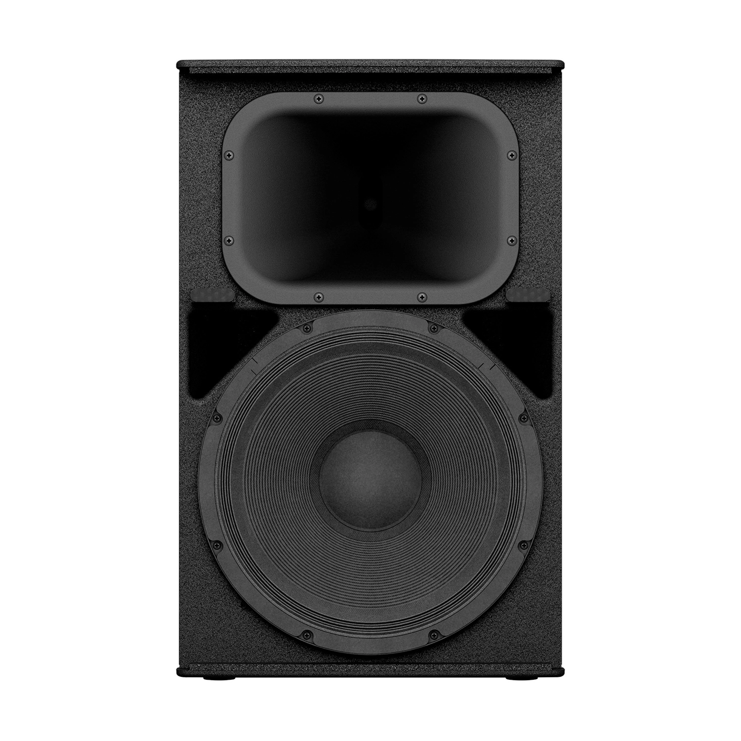Yamaha DHR15 1000W 15-inch Powered Loudspeaker front panel view components