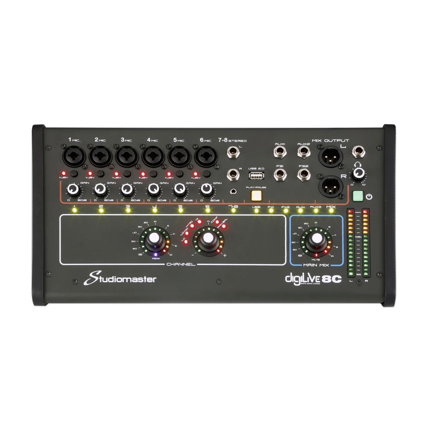 Studiomaster Digilive08C 8 Channel Digital Mixer B-Stock