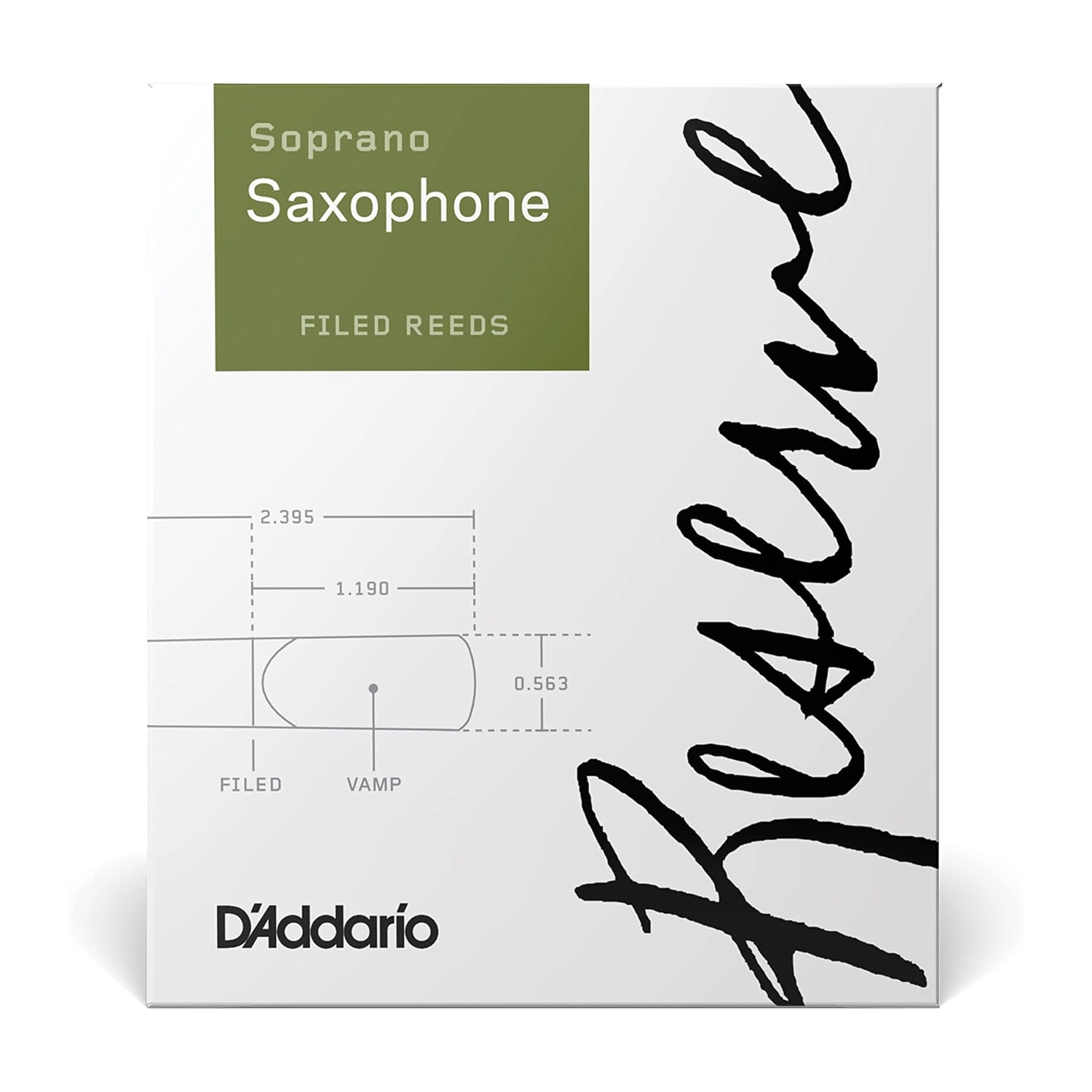 D'Addario Reserve Soprano Saxophone Reeds, Strength 2.0