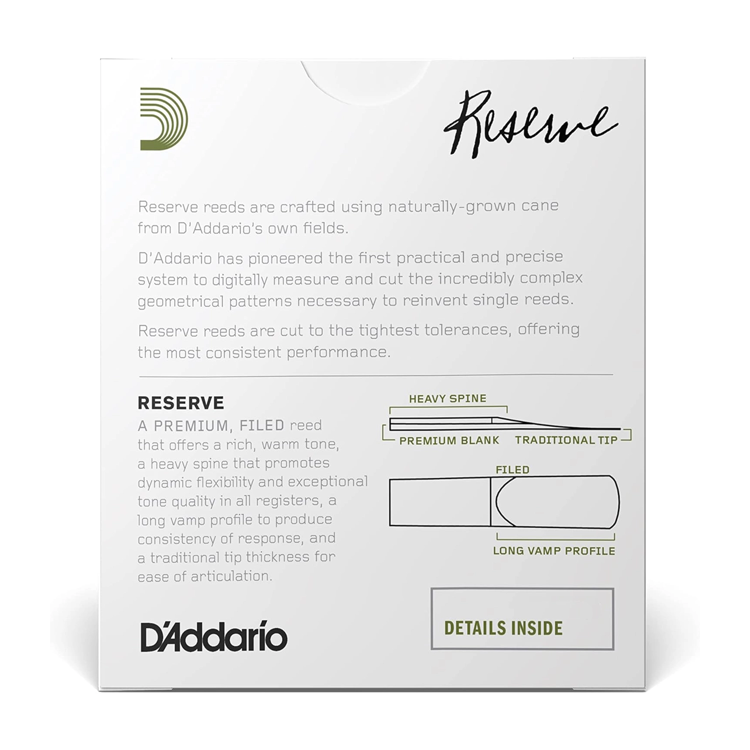 D'Addario Reserve Soprano Saxophone Reeds, Strength 2.0