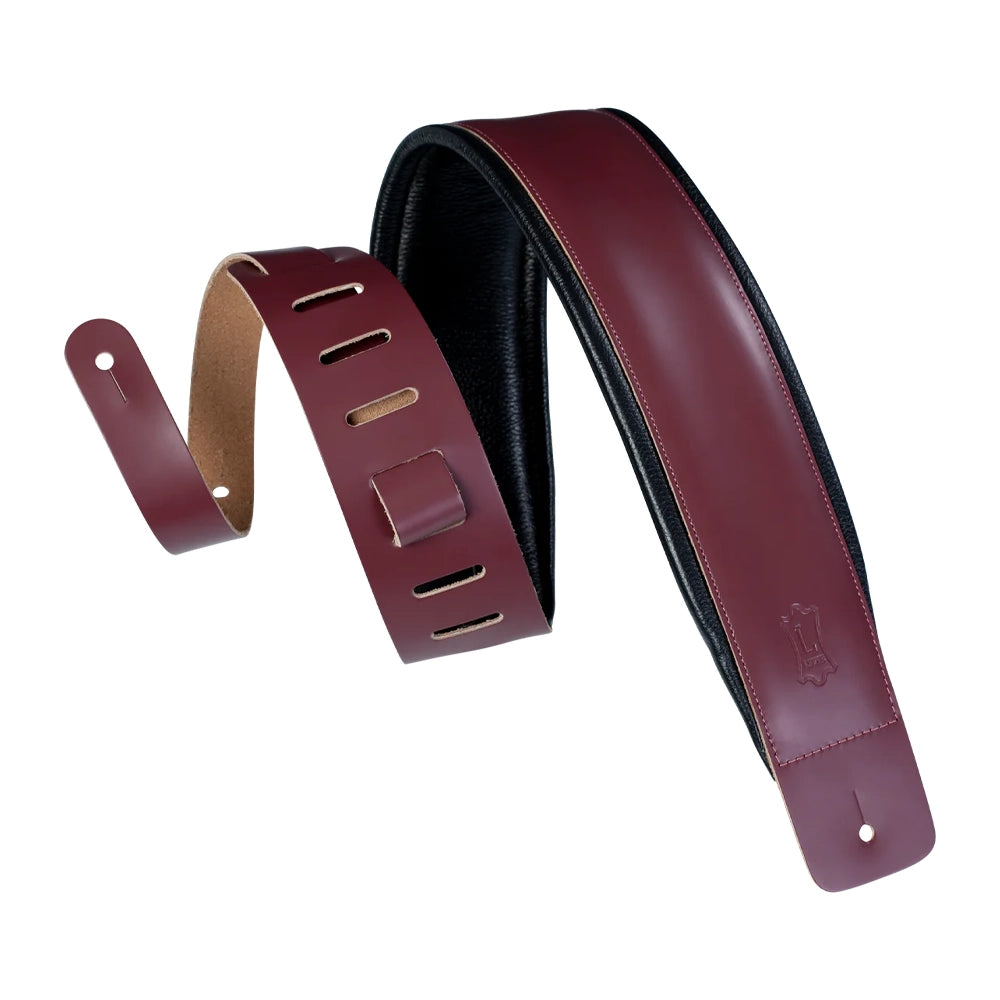 Burgundy guitar strap hotsell