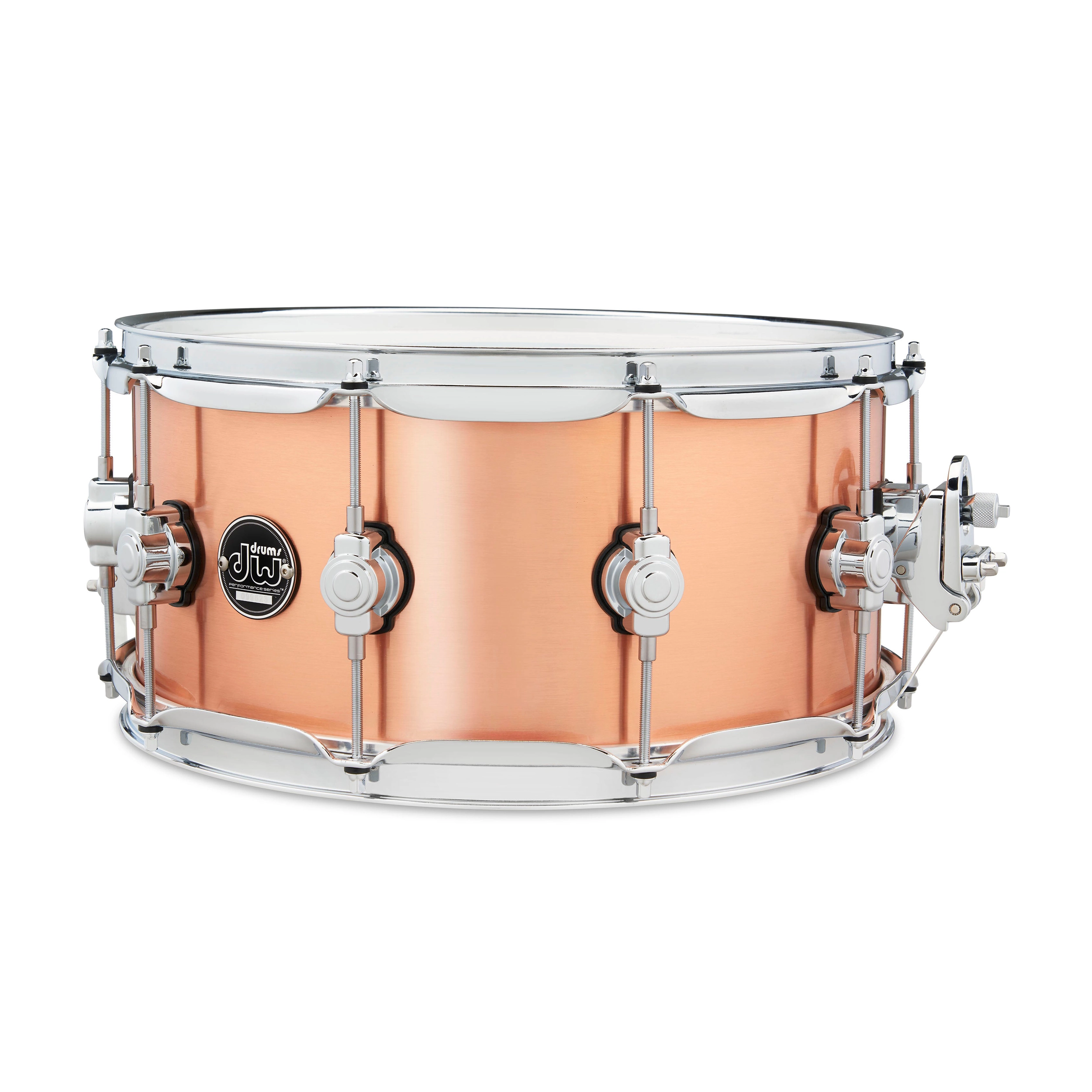 DW Performance Series Snare Drum - 6.5 x 14-inch - Polished Copper
