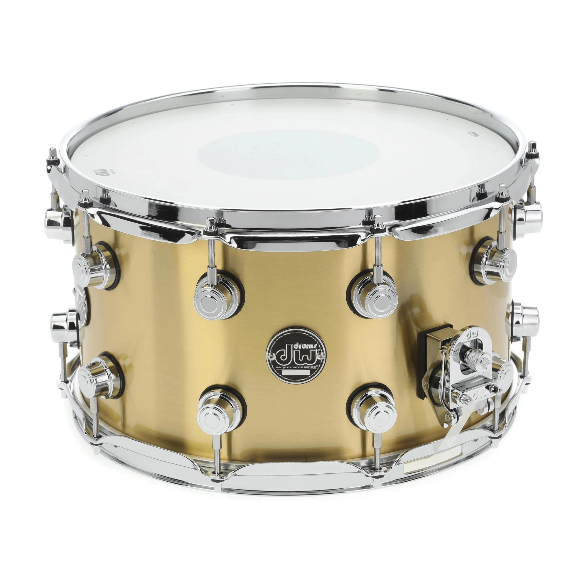 DW Performance Series Brass Snare Drum - 8 x 14-inch - Brushed