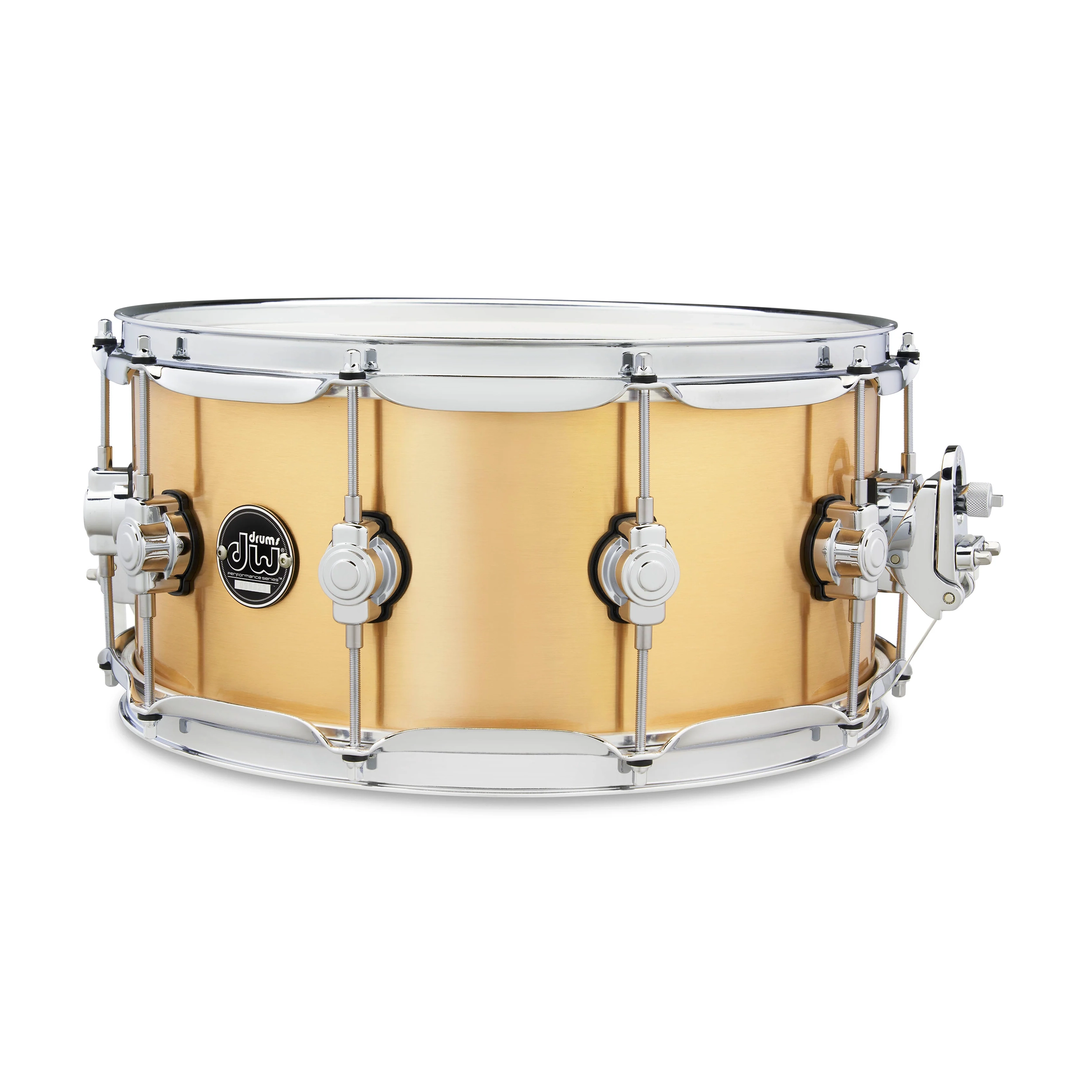 DW Performance Series Brass Snare Drum - 6.5 x 14-inch - Brushed