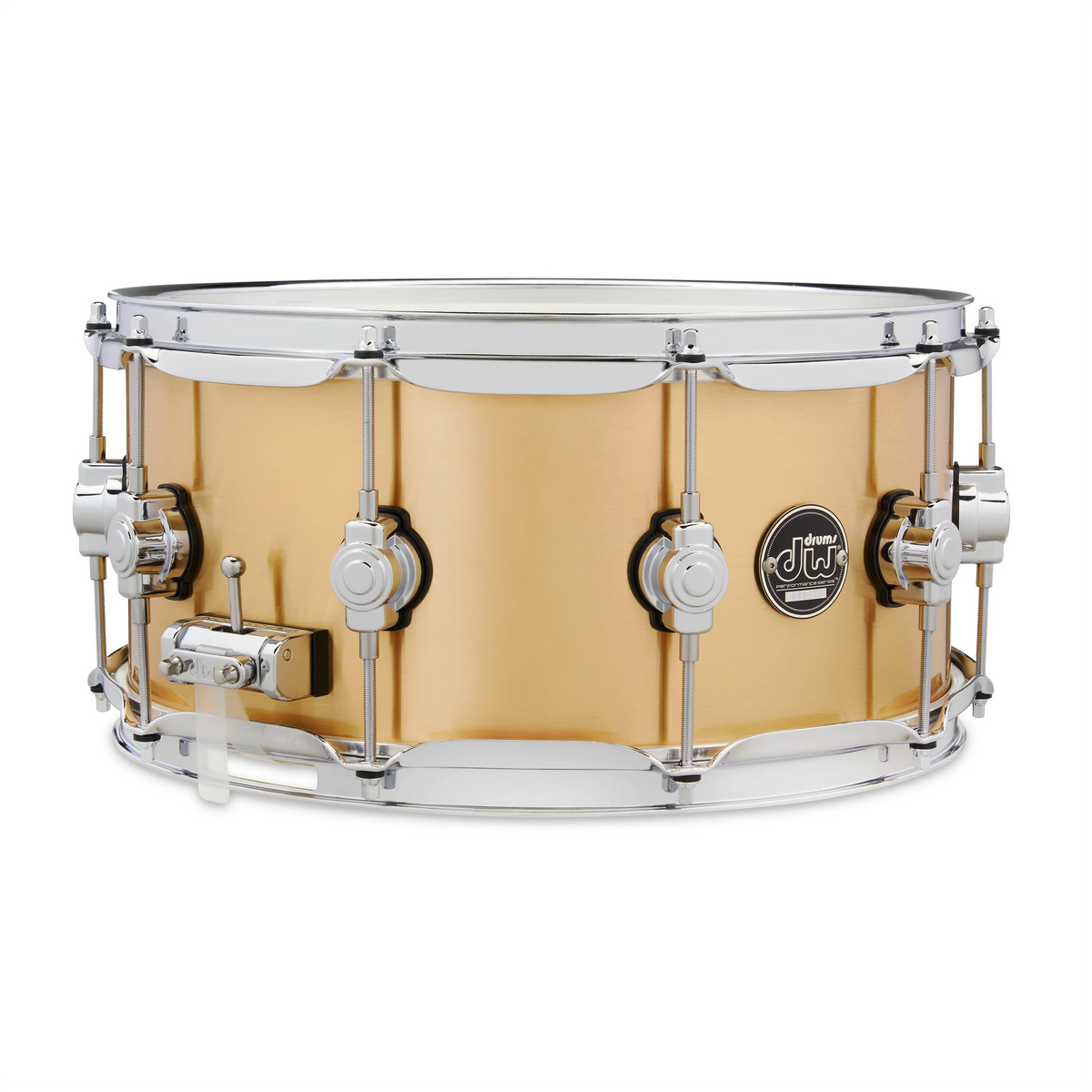 DW Performance Series Brass Snare Drum - 6.5 x 14-inch - Brushed
