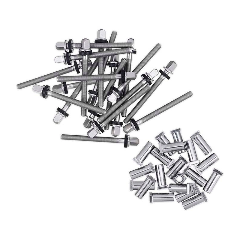 DW TP50 True-Pitch Tension Rods & Receivers for 5" Deep Snare - 20 Pack