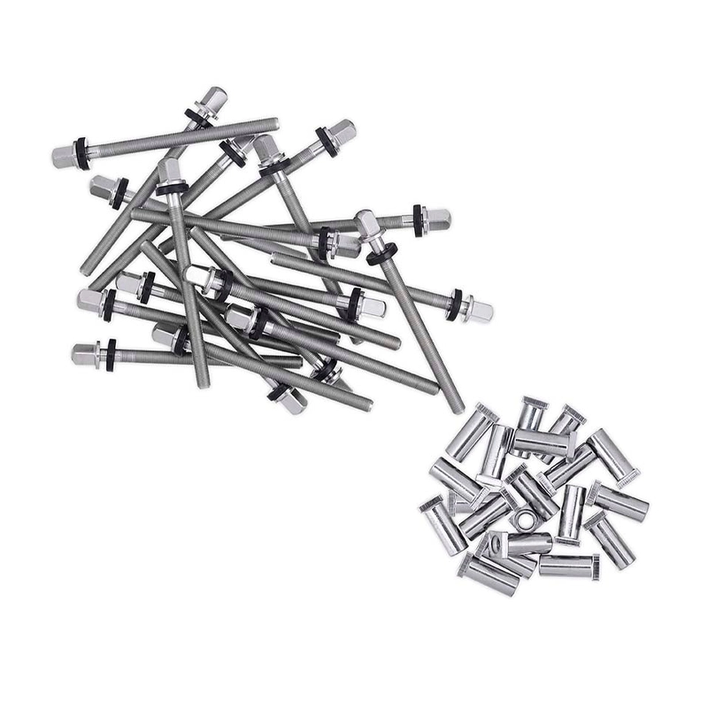 DW TP50 Varillas de Tensión True-Pitch y Receptores para Caja de 6" de Profundidad - Paquete de 20