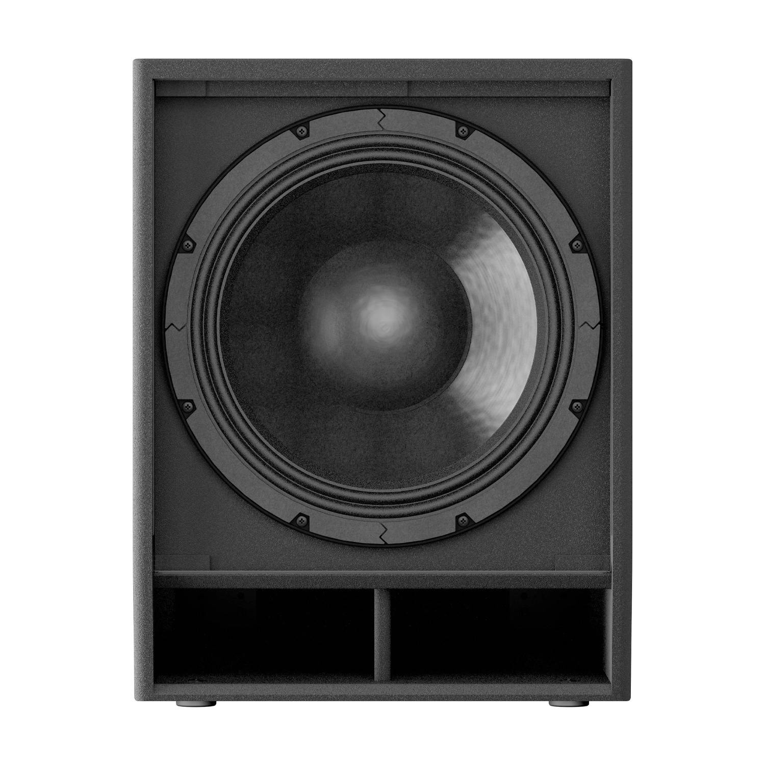 Yamaha DXS15XLF 1600W 15" Powered Subwoofer front panel view components