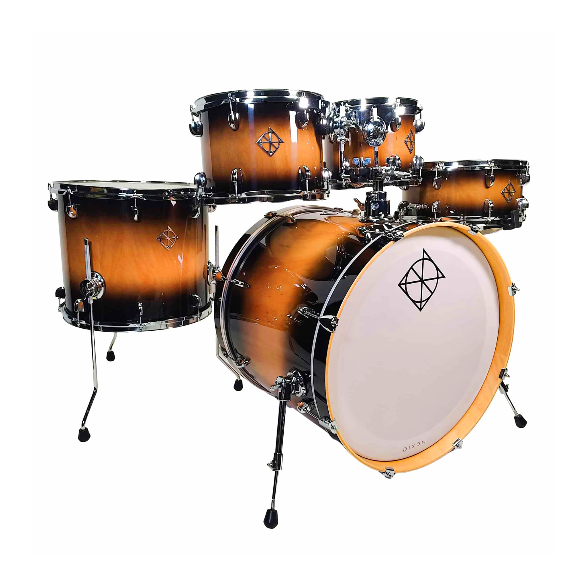 Dixon Fuse Maple Wood Series Paquete de 5 Piezas - Brillo Marrón Degradado