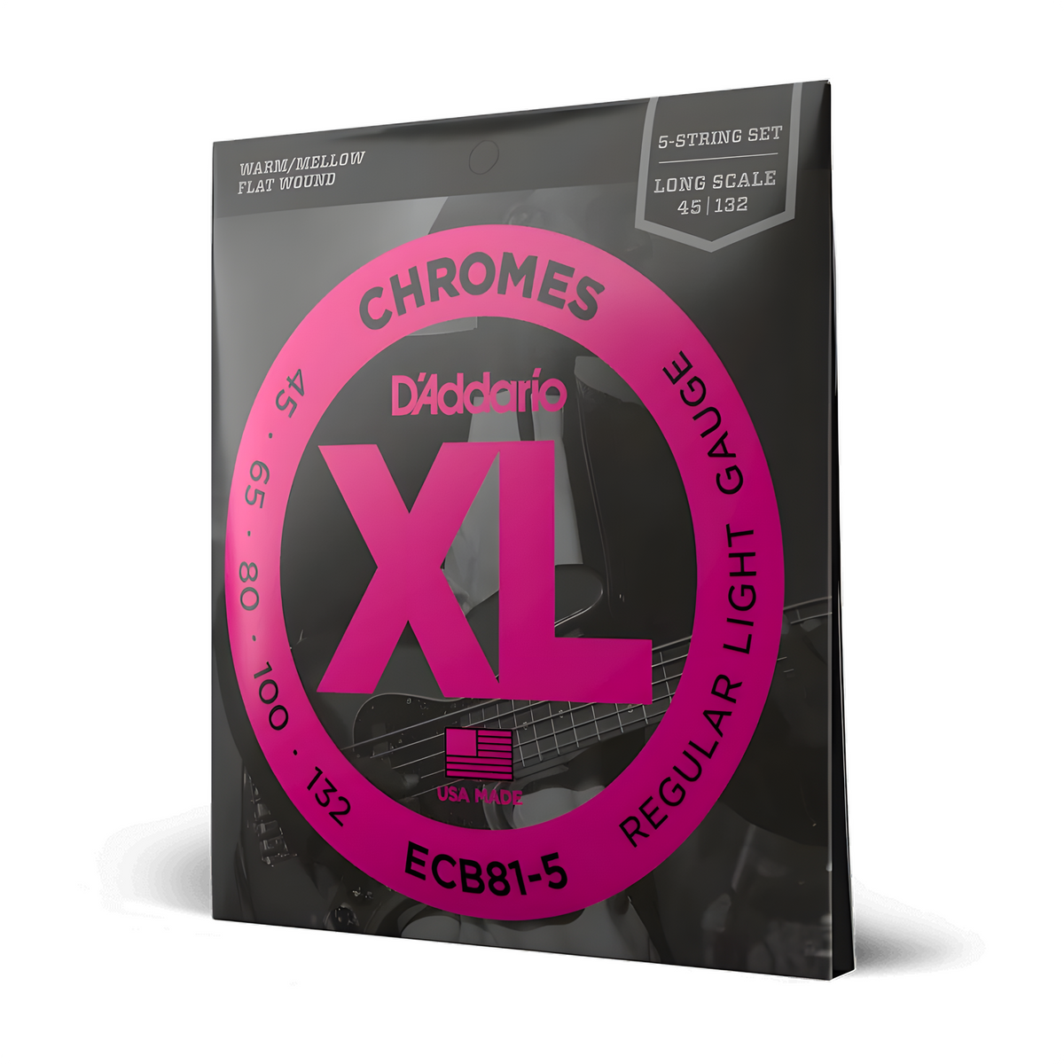Cuerdas de Bajo D'Addario ECB81 XL Chromes Flatwound